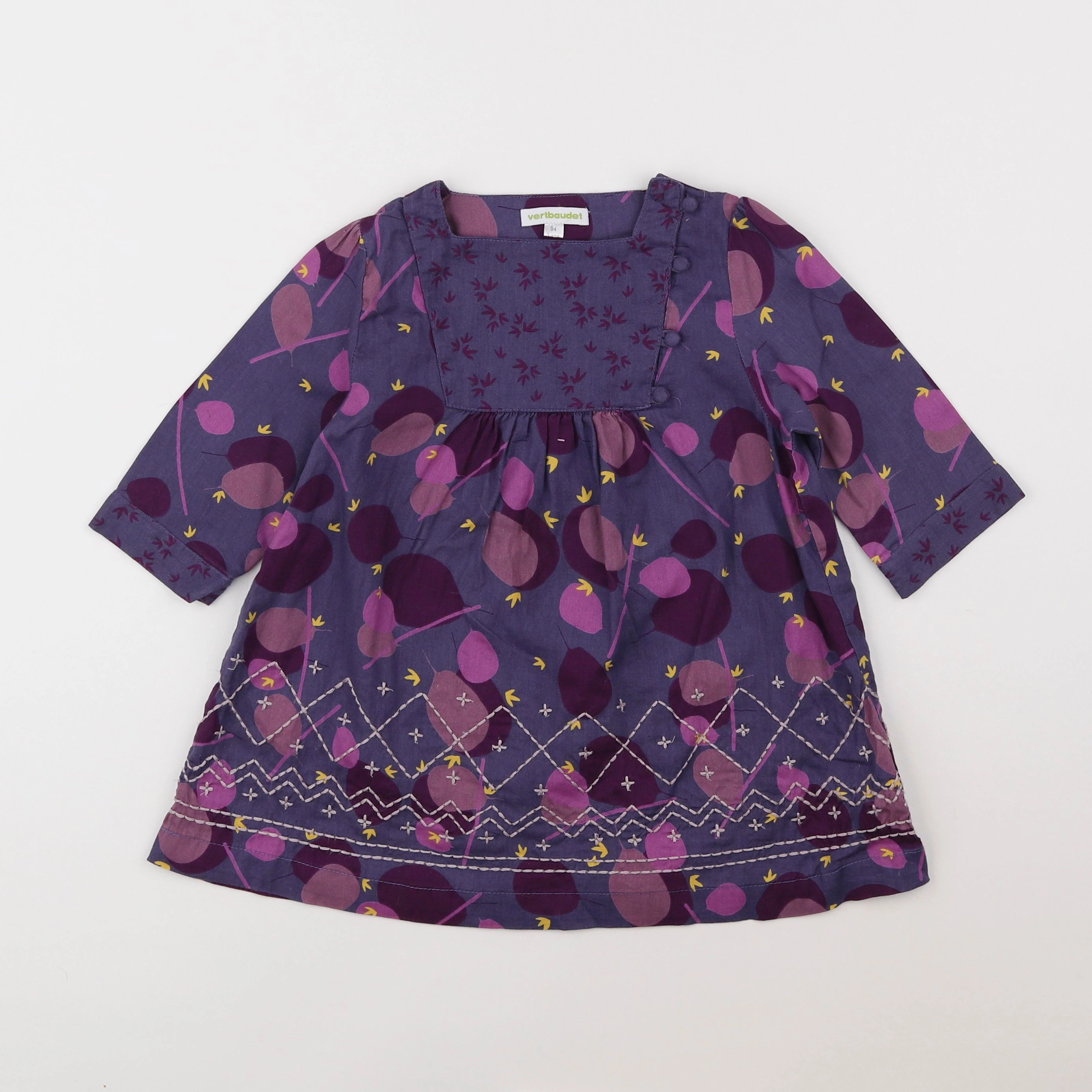 Vertbaudet - robe violet - 3 ans