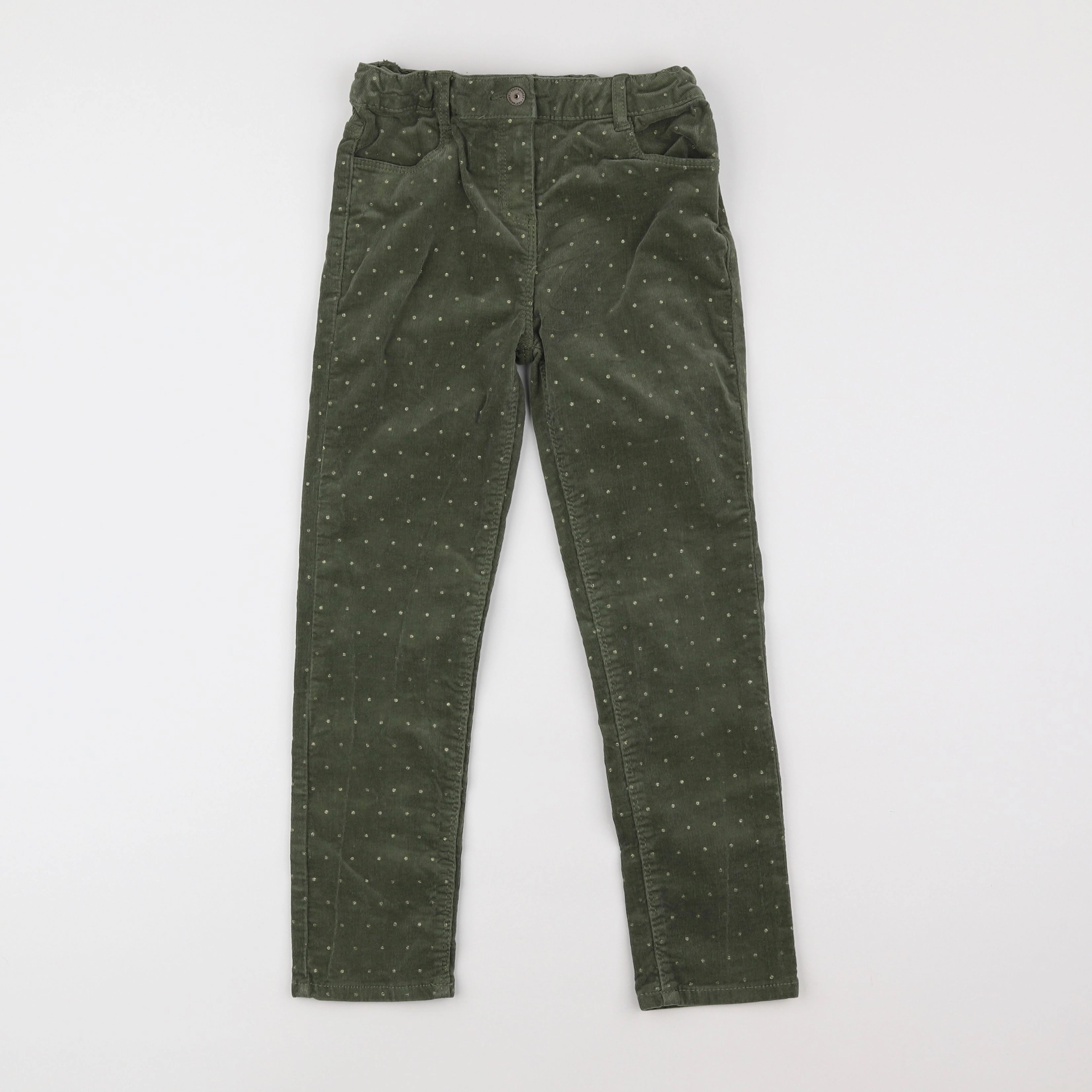 Vertbaudet - pantalon vert - 8 ans