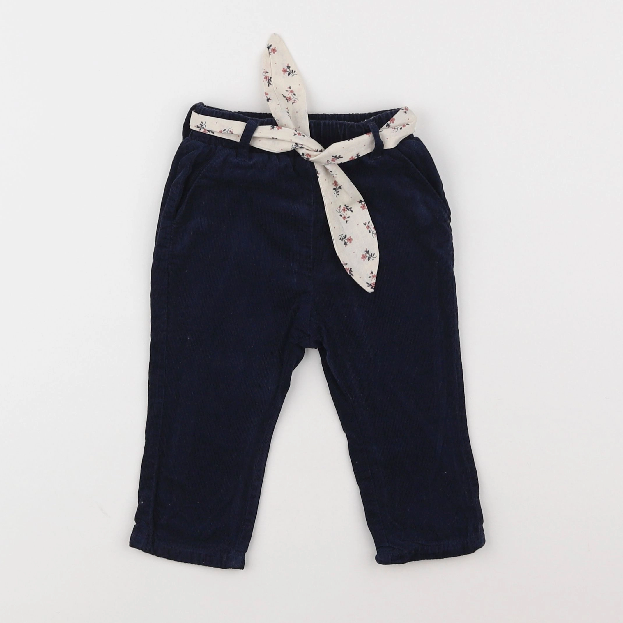 Vertbaudet - pantalon bleu - 6 mois
