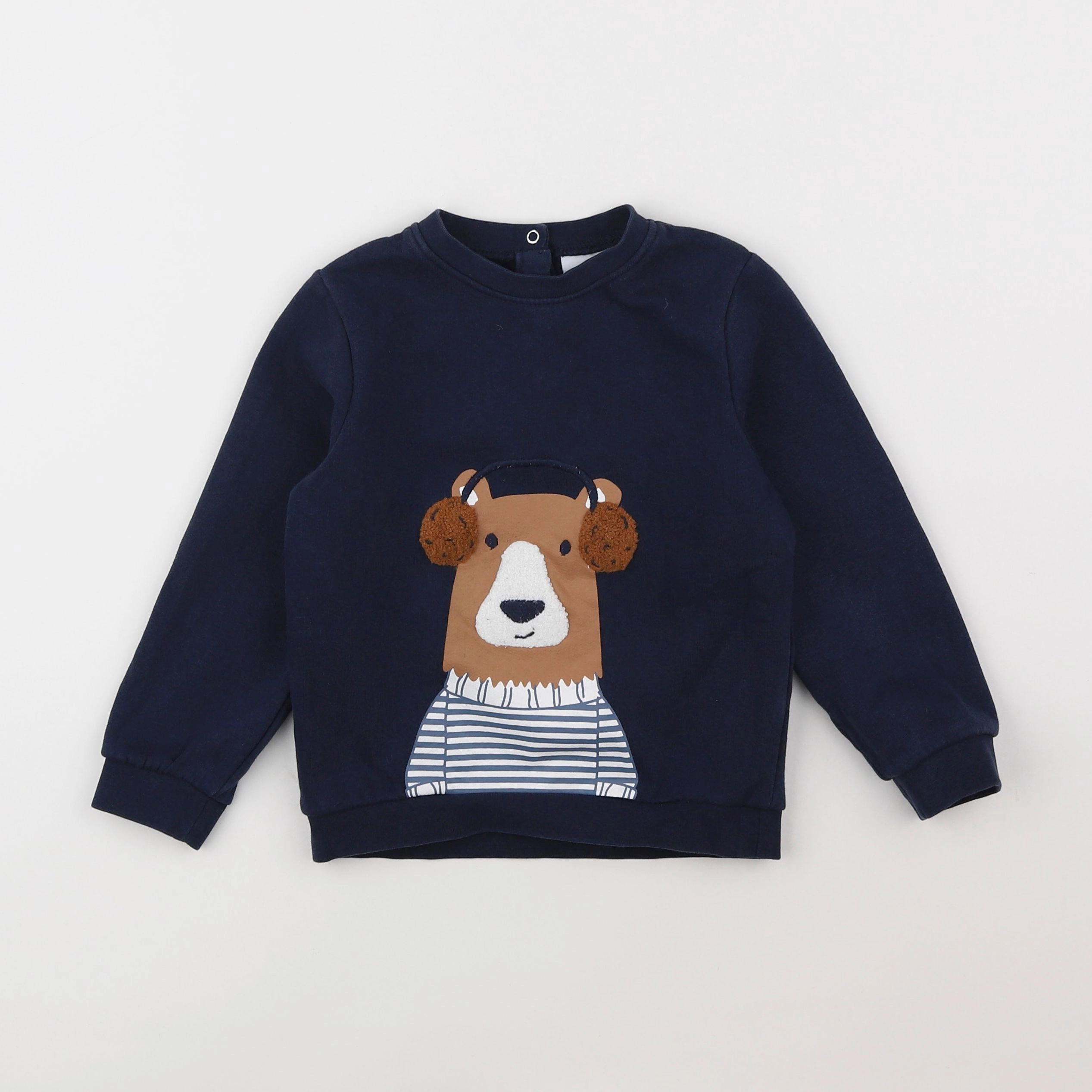 Vertbaudet - sweat bleu - 3 ans