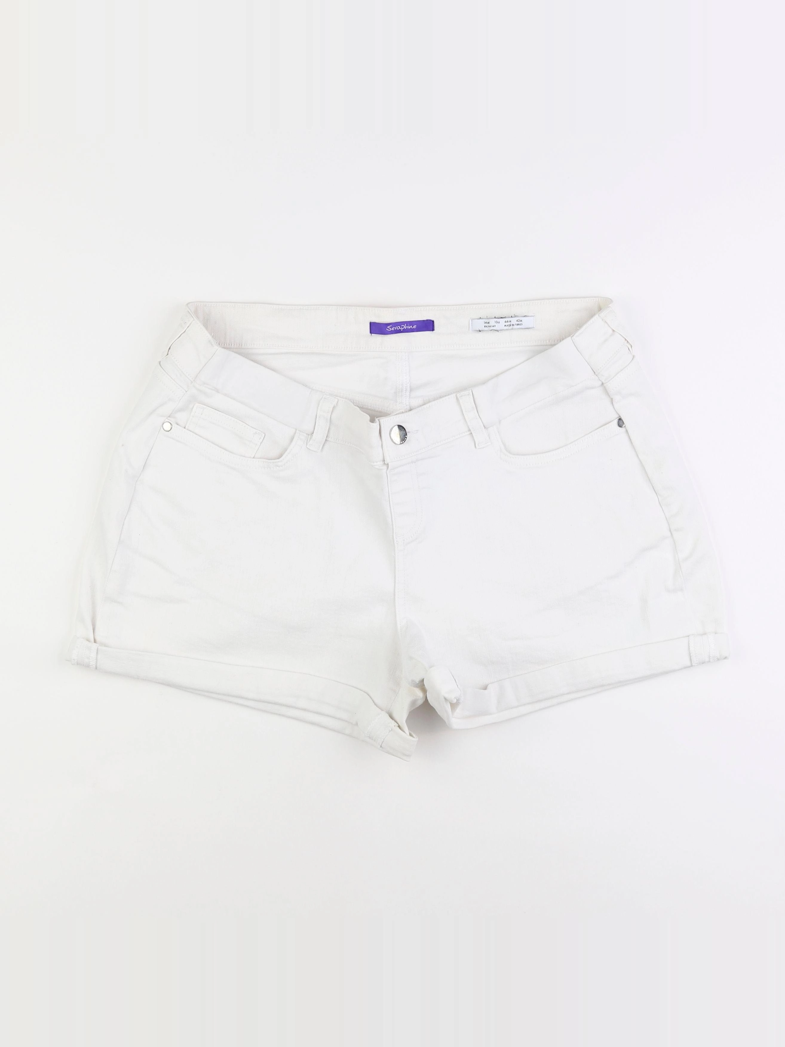 Seraphine - short grossesse blanc - 44