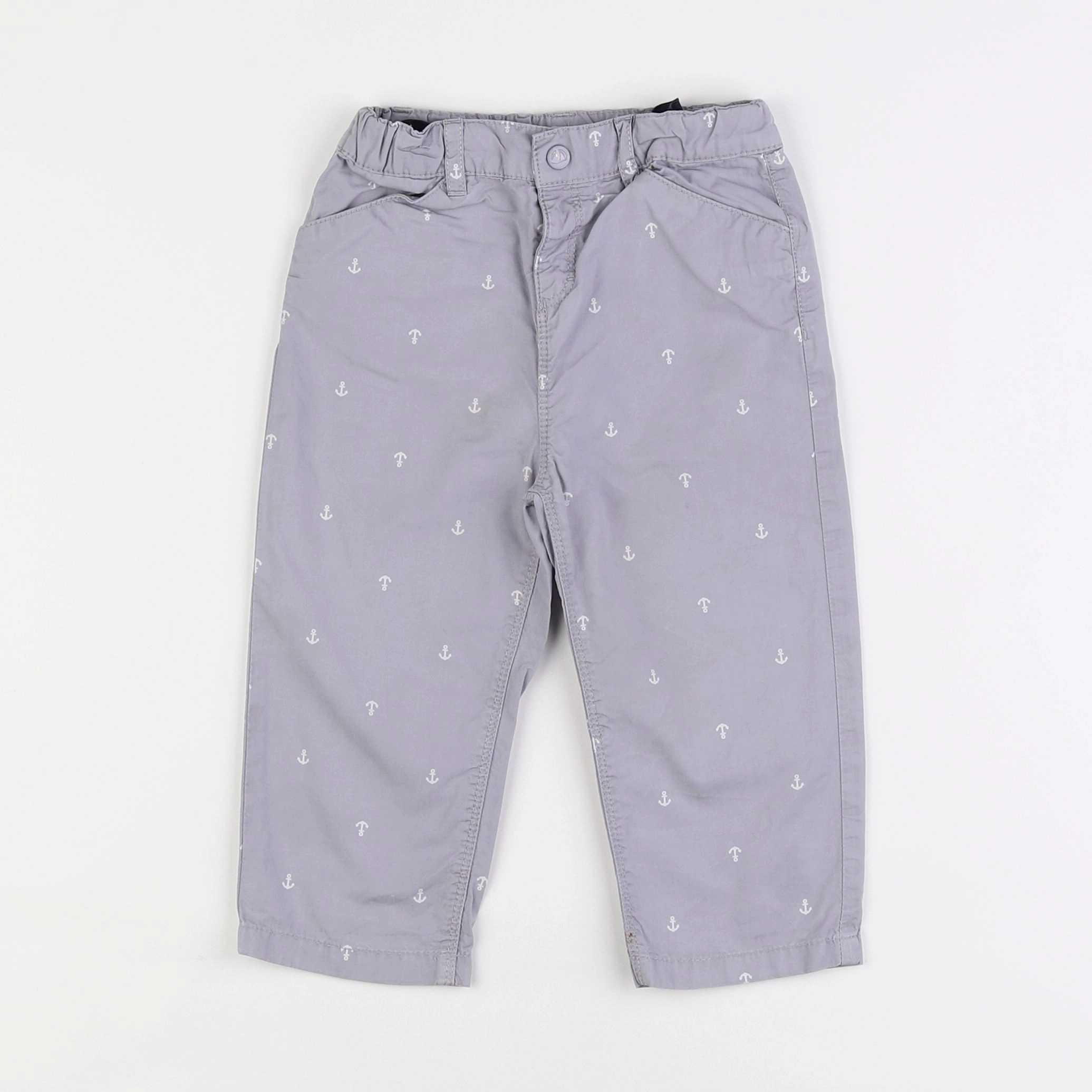 Petit Bateau - pantalon violet - 2 ans