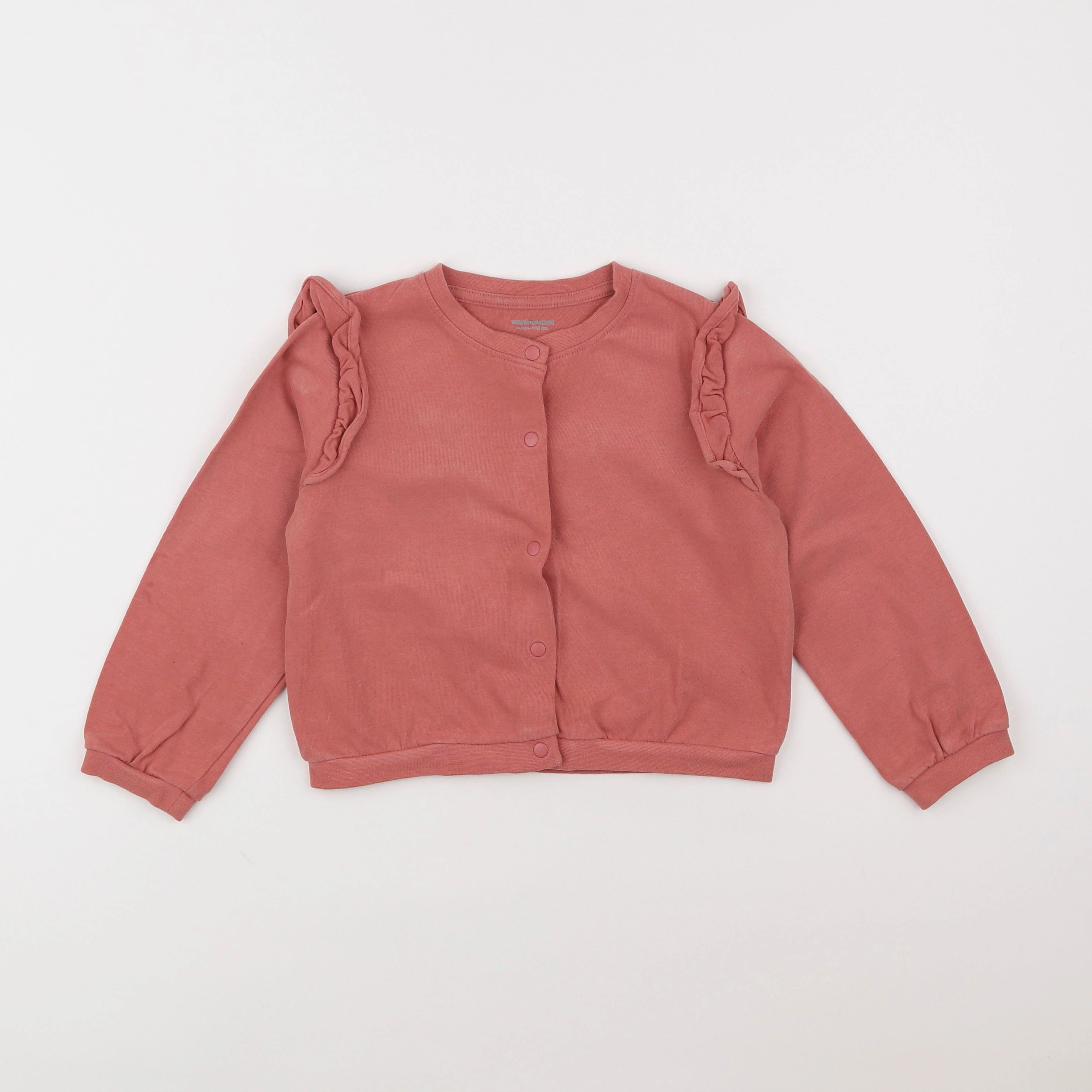 Vertbaudet - gilet rose - 6 ans