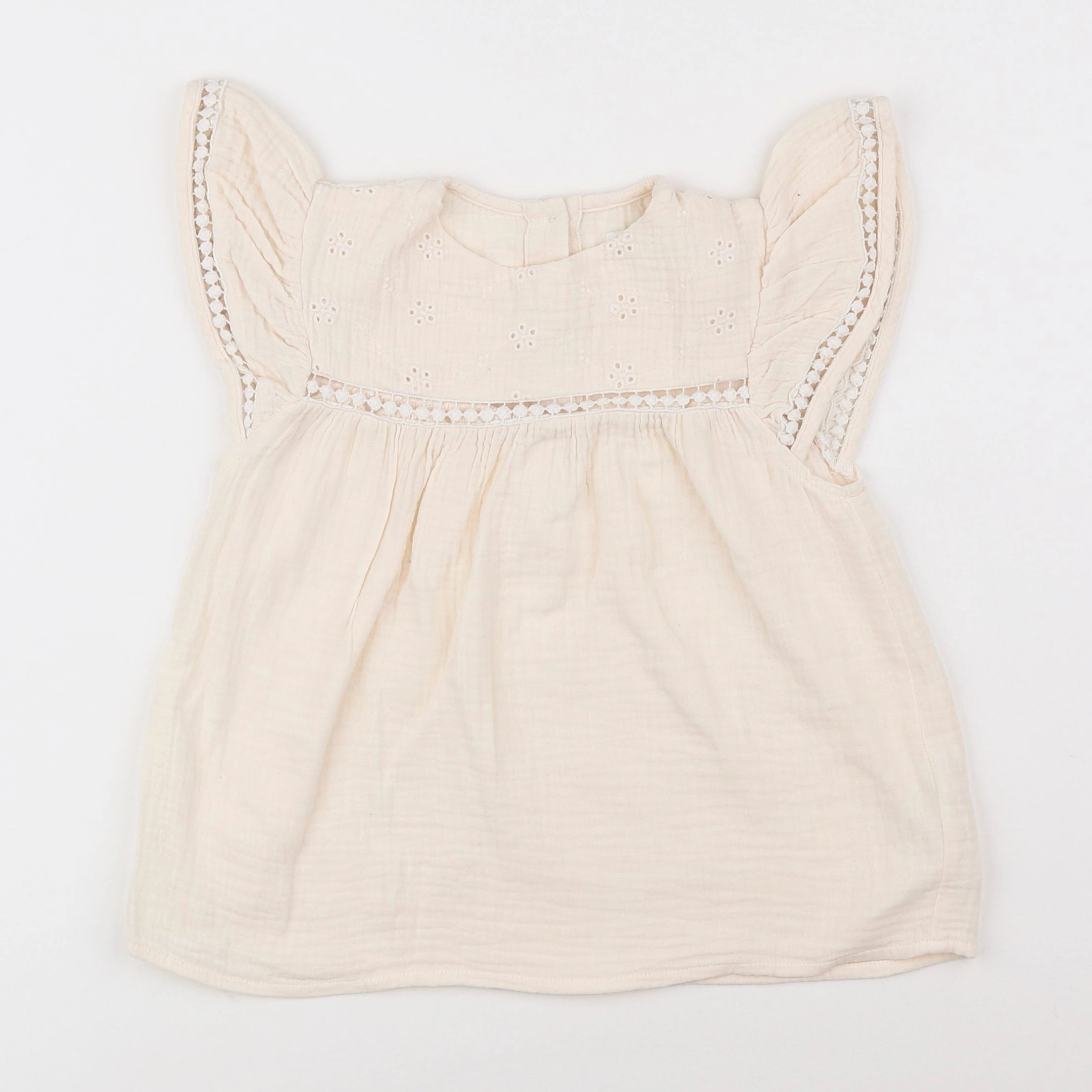 Vertbaudet - blouse beige - 5 ans