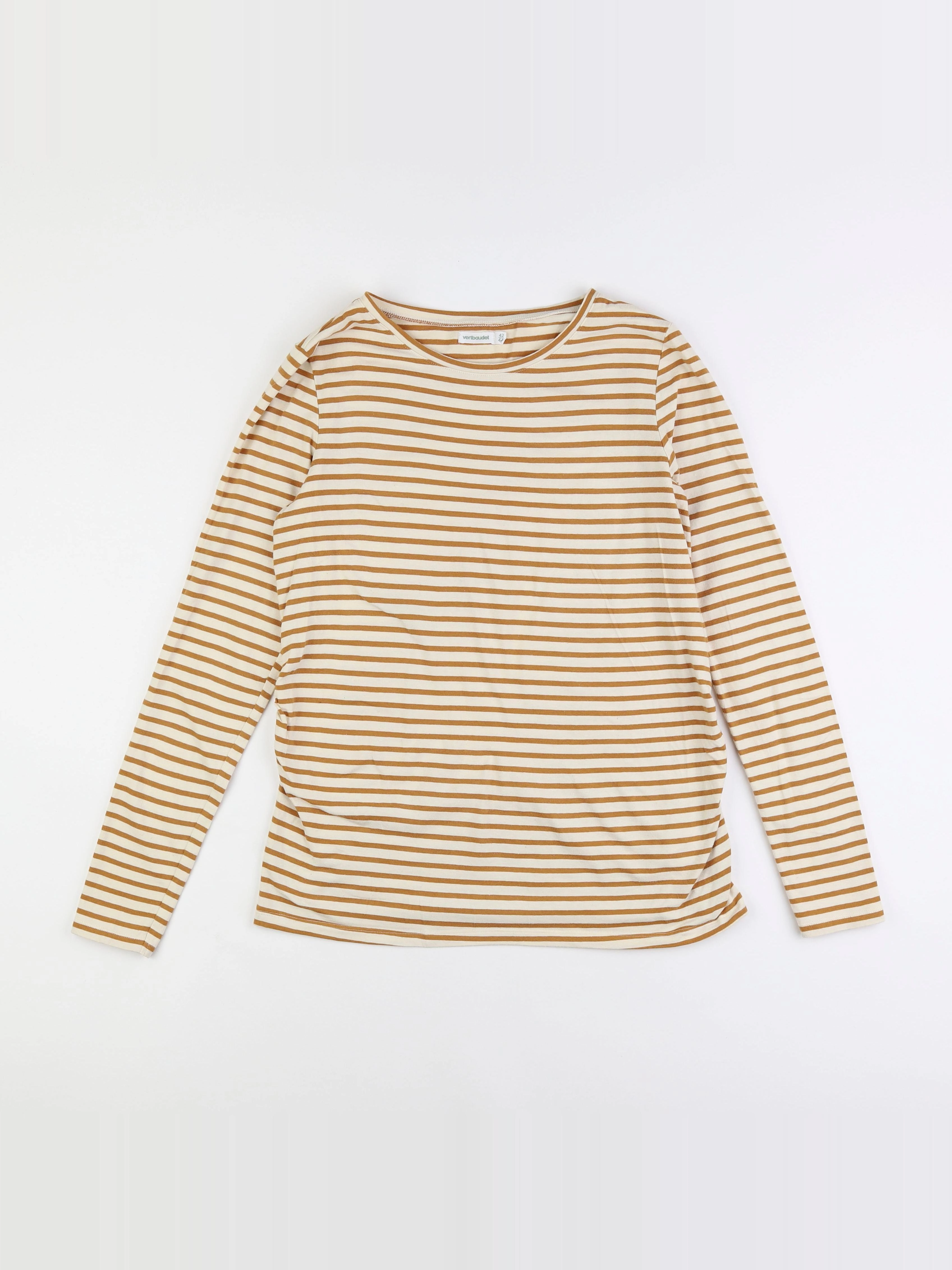 Vertbaudet - tee-shirt grossesse beige, jaune - 42 à 44