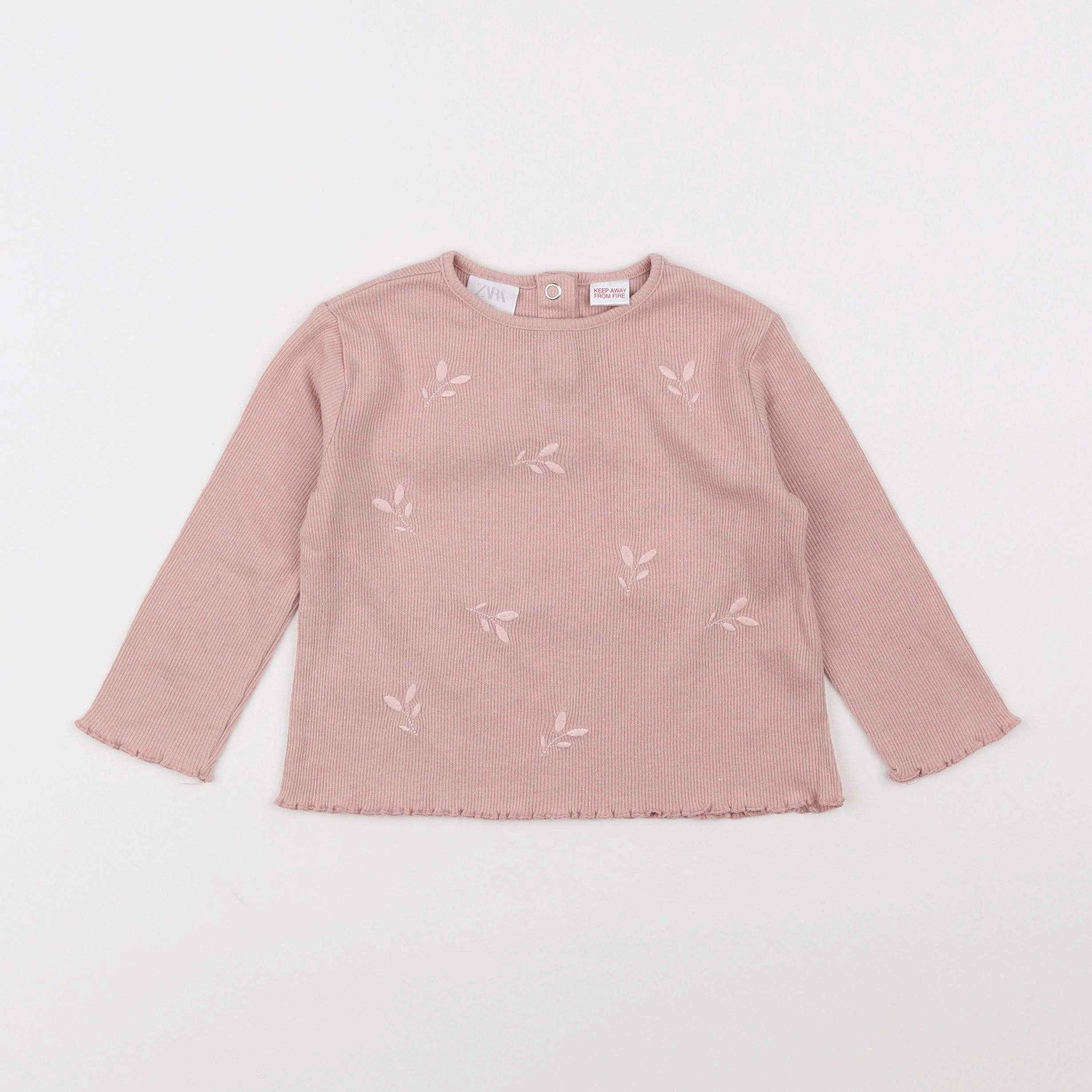 Zara - tee-shirt rose - 12/18 mois