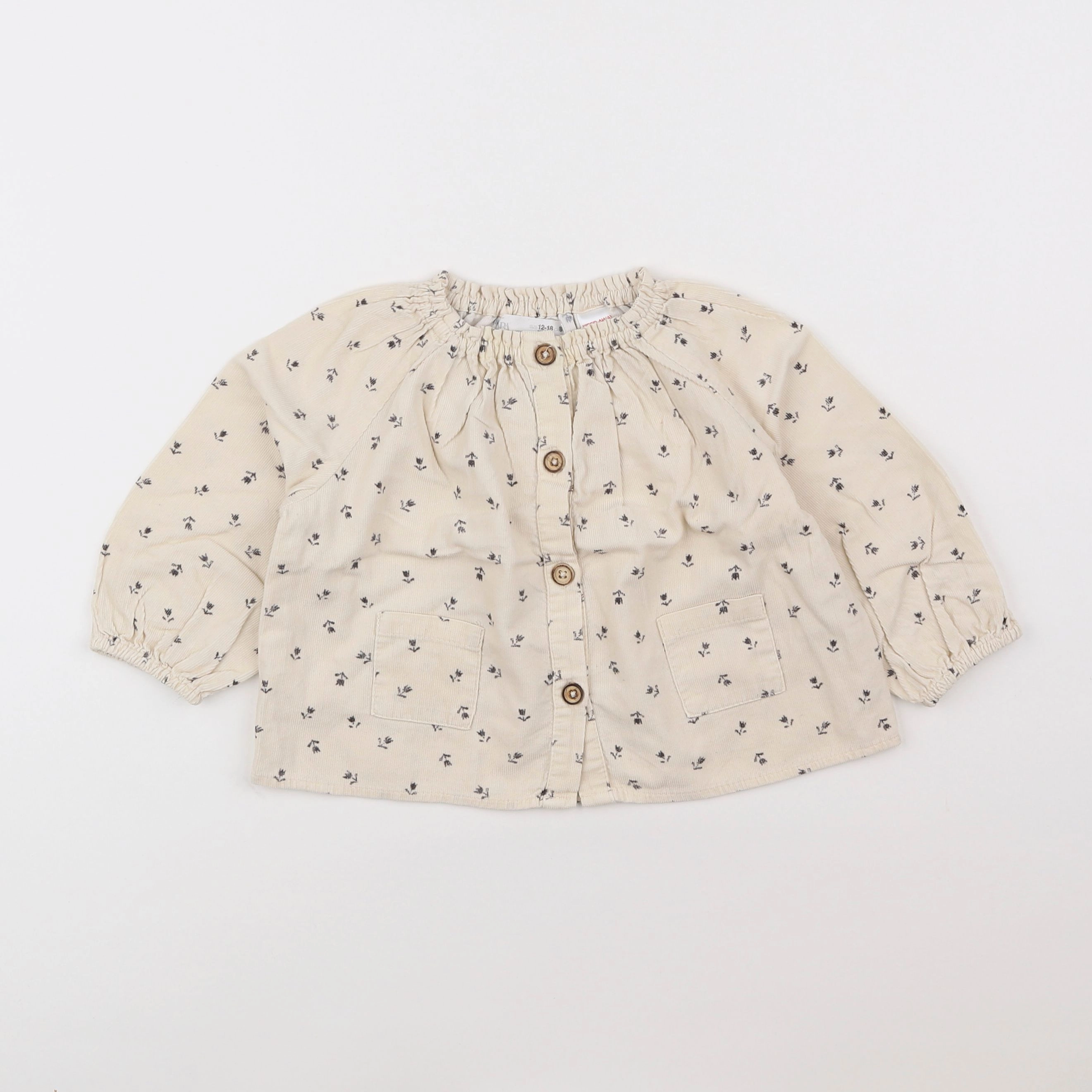 Zara - blouse beige - 12/18 mois