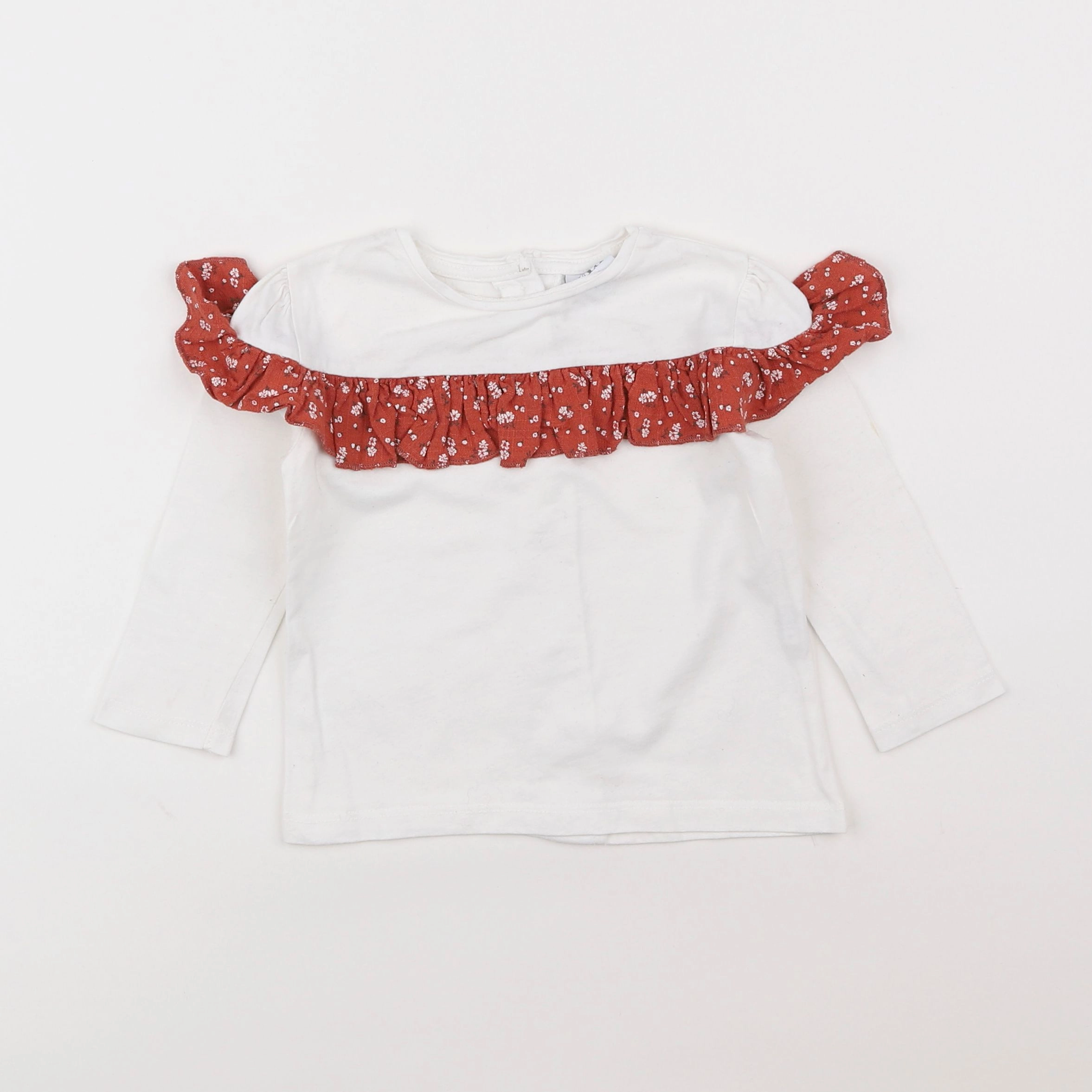 Zara - tee-shirt blanc - 12/18 mois