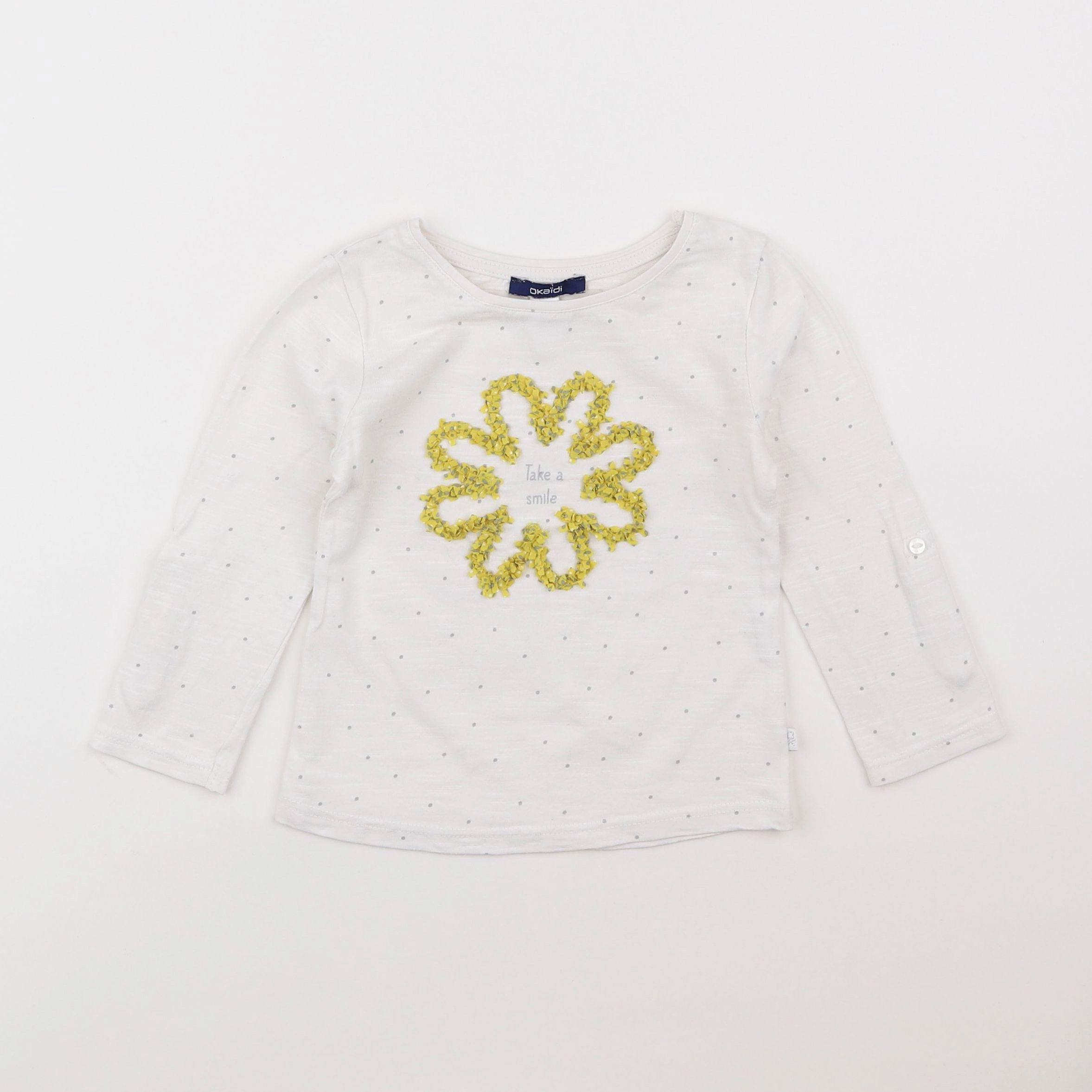 Okaidi - tee-shirt blanc - 2 ans