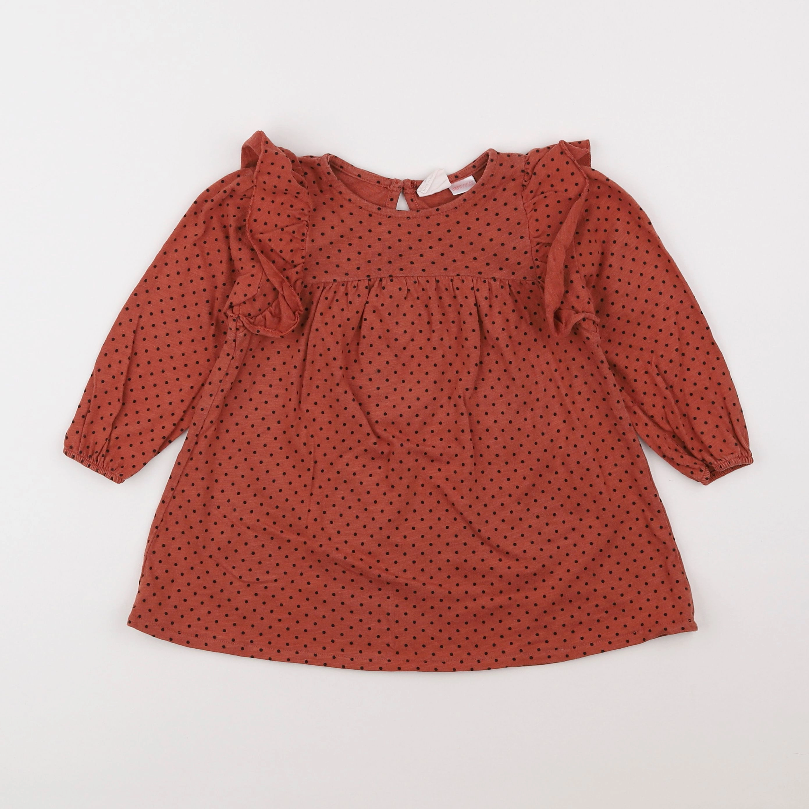 Zara - robe rouge, noir - 18 mois à 2 ans