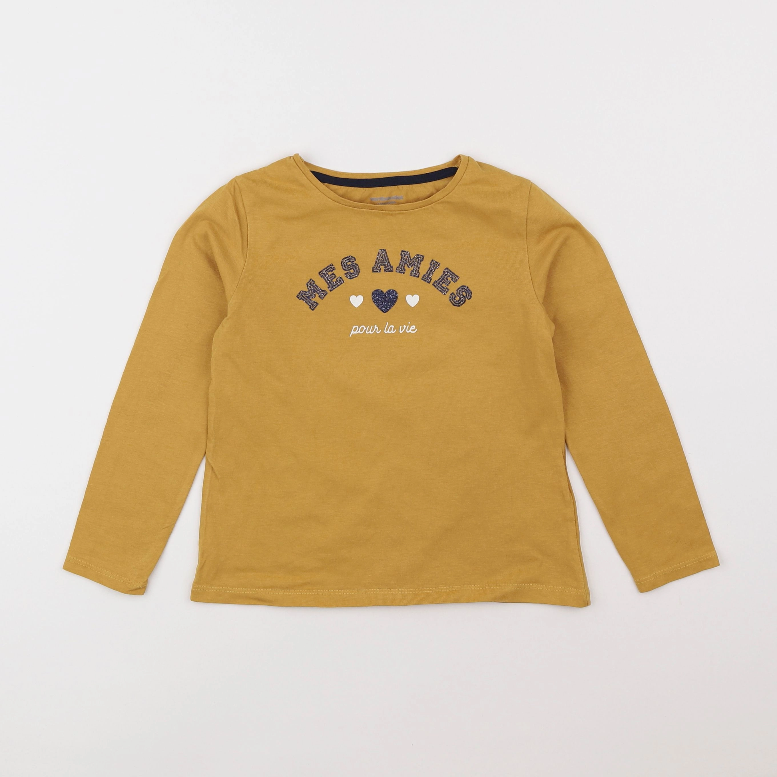 Vertbaudet - tee-shirt jaune - 6 ans