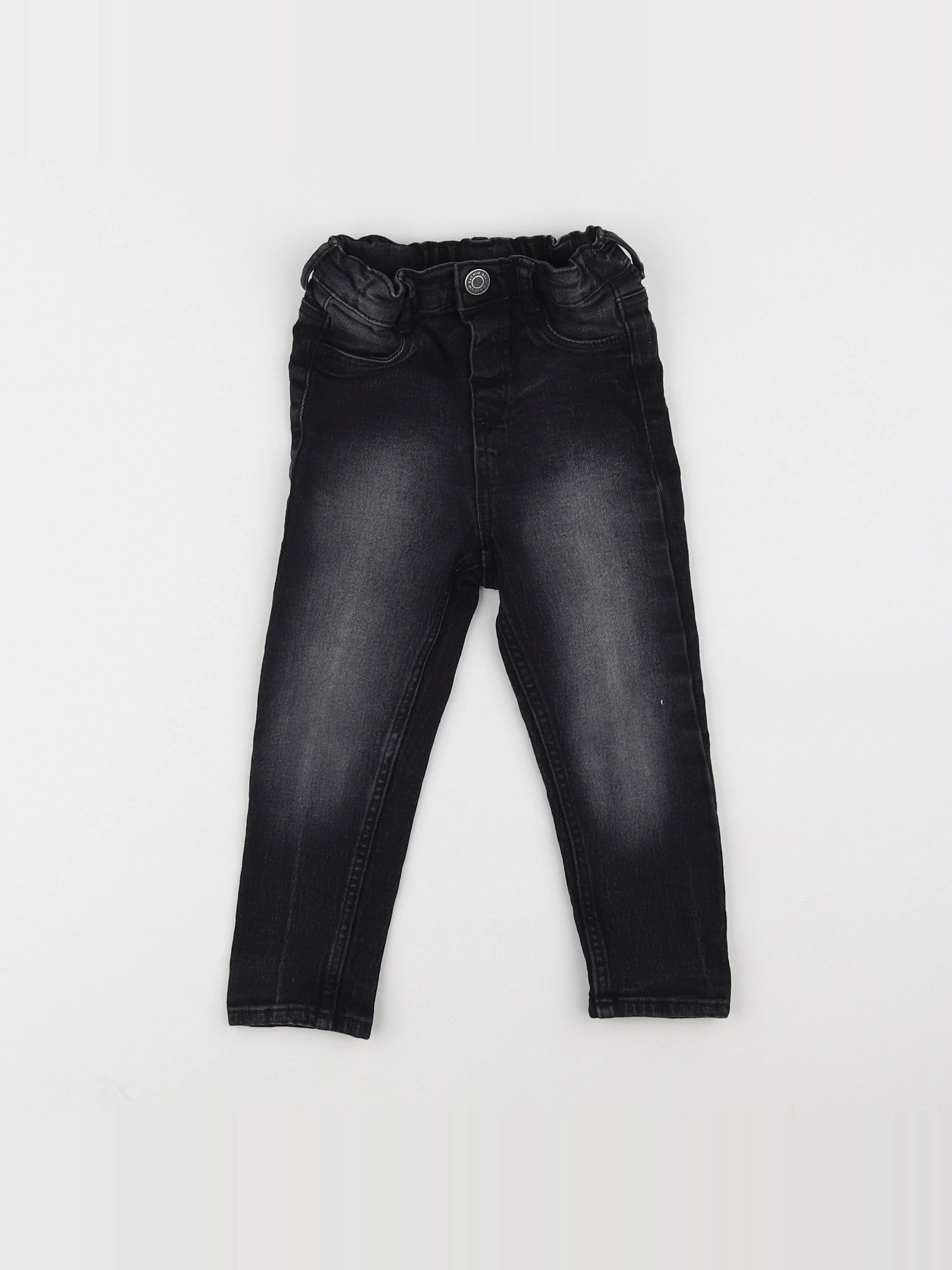 H&M - jean noir - 18 mois à 2 ans