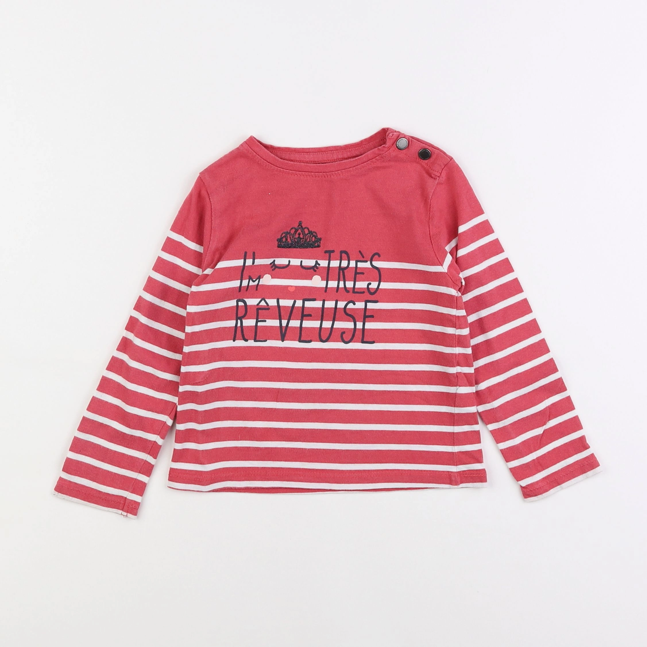 Vertbaudet - tee-shirt rose - 4 ans