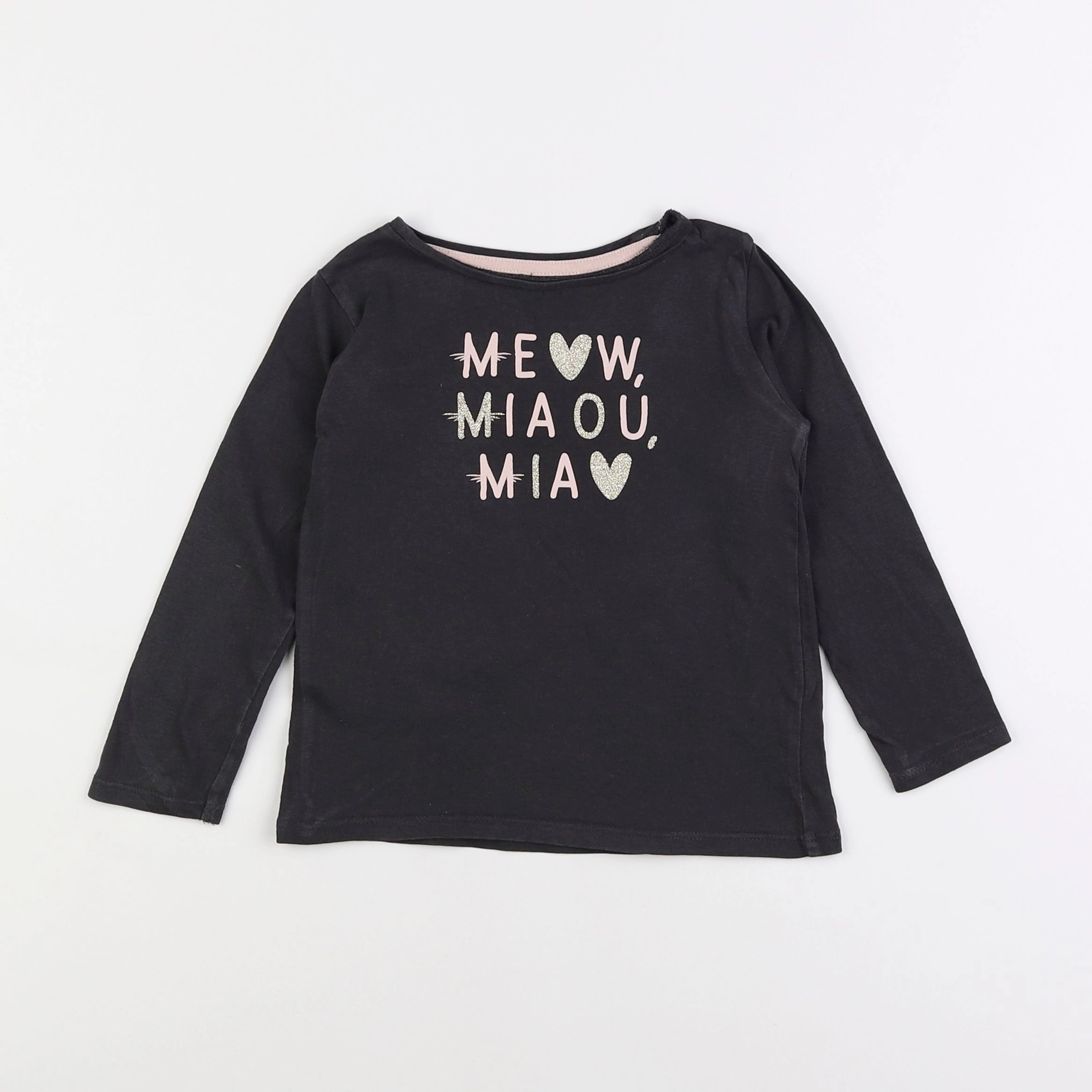 Vertbaudet - tee-shirt marron - 4 ans