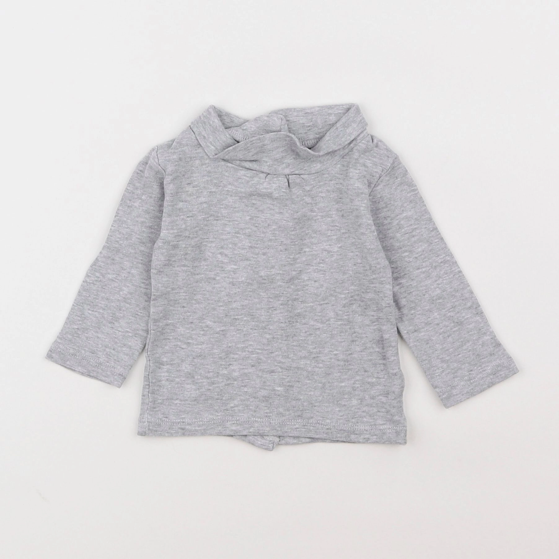 Vertbaudet - sous-pull gris - 6 mois