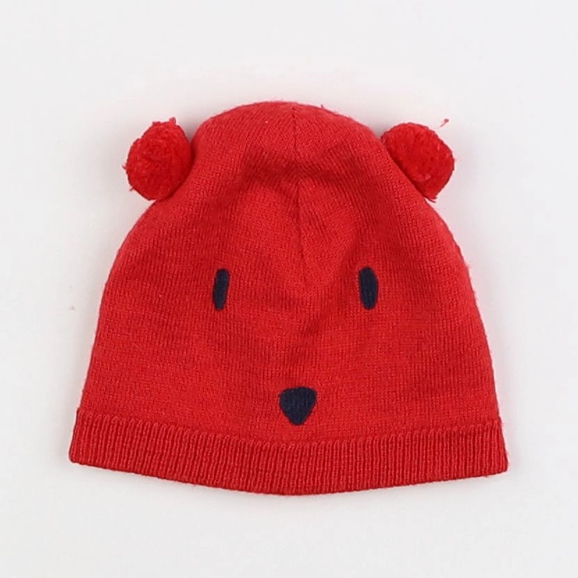 Petit Bateau - bonnet rouge - 3 mois