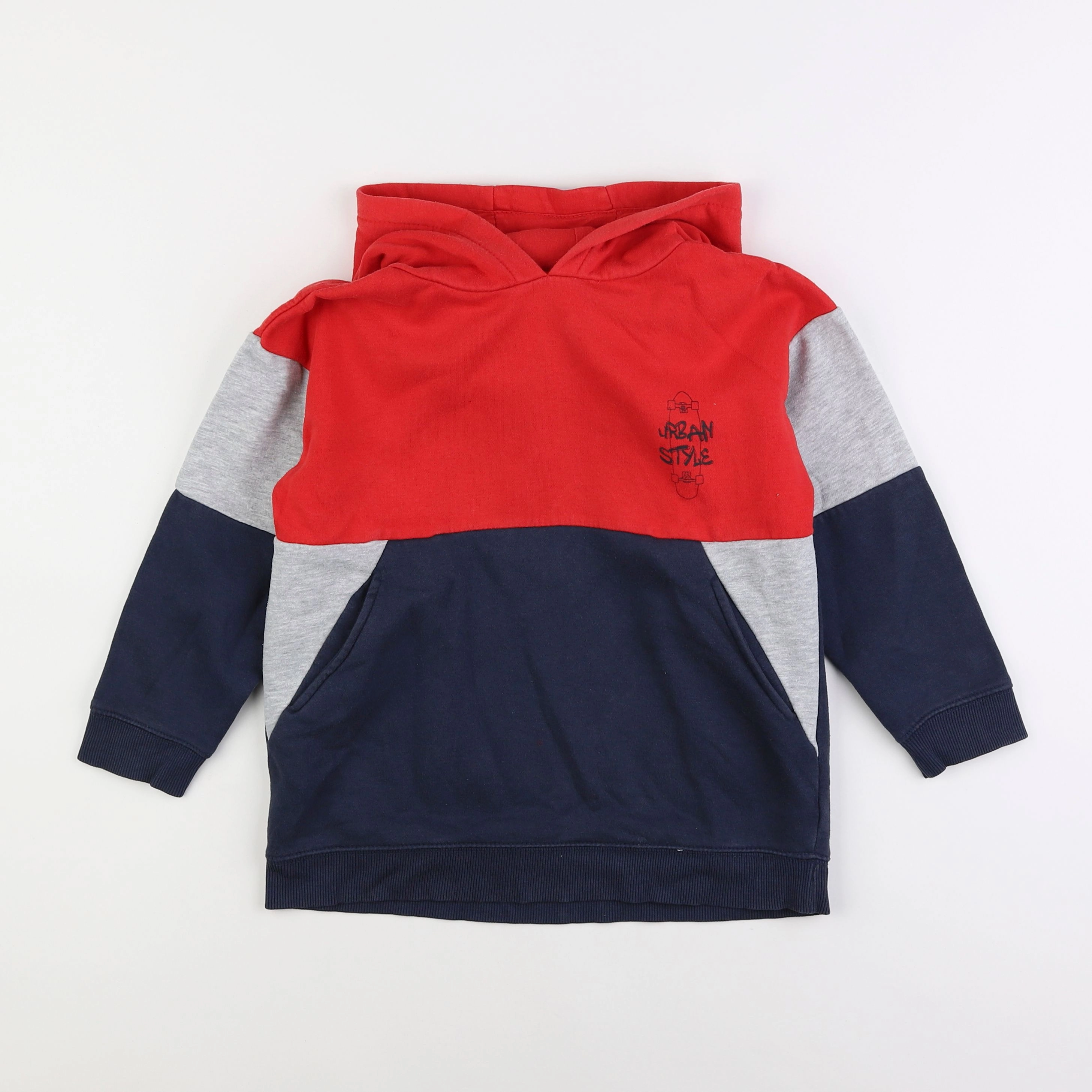 Vertbaudet - sweat rouge - 8 ans