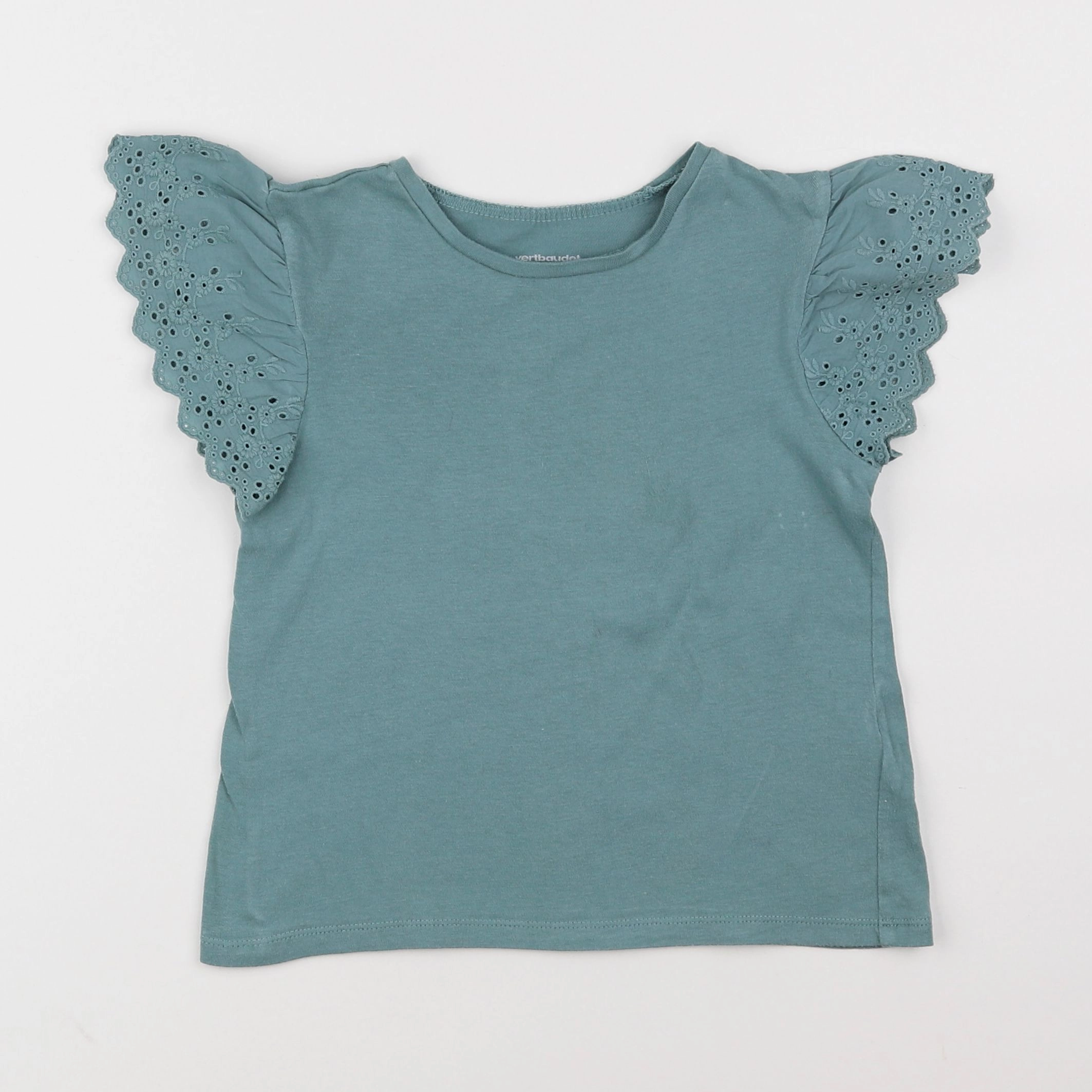 Vertbaudet - tee-shirt vert - 5 ans