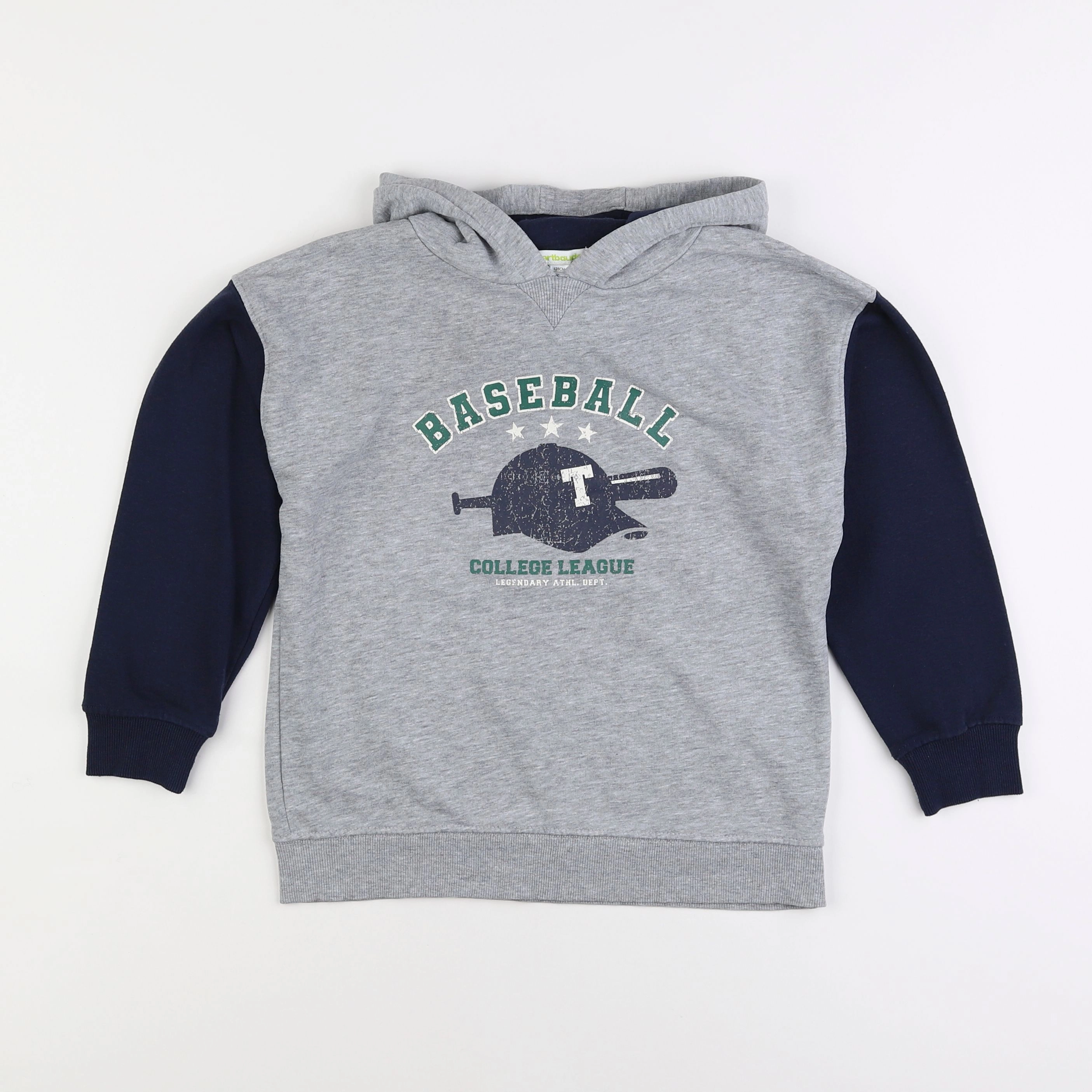 Vertbaudet - sweat gris - 8 ans