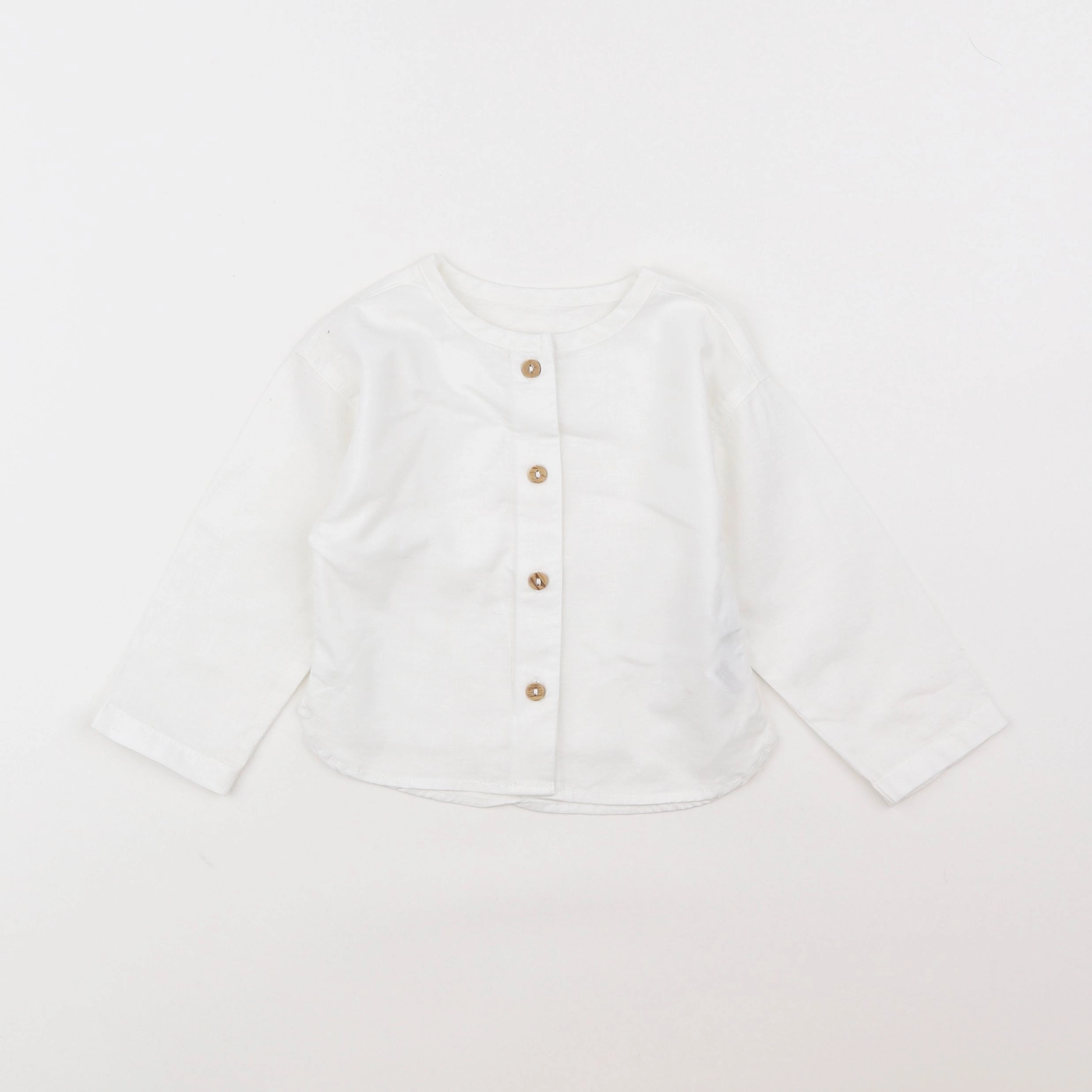 Vertbaudet - chemise blanc - 9 mois