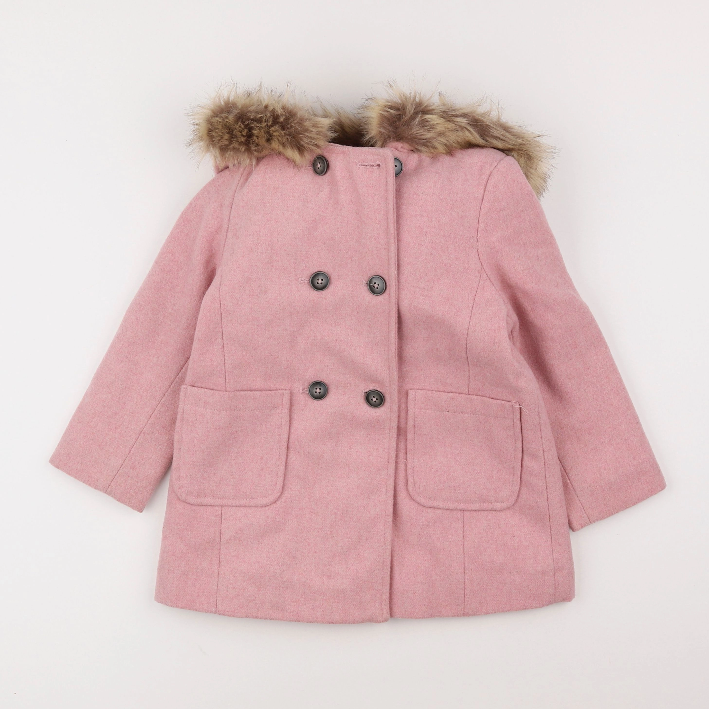 Vertbaudet - manteau rose - 5 ans