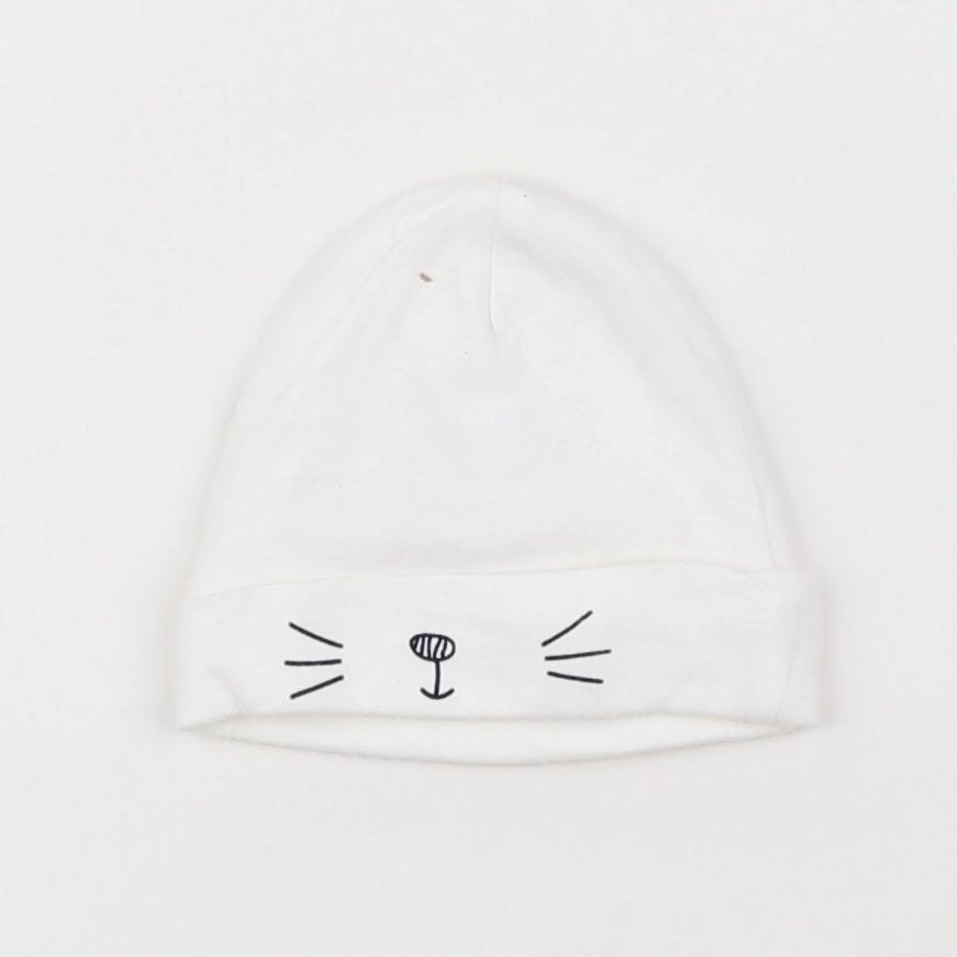 Vertbaudet - bonnet de naissance blanc - 0 mois