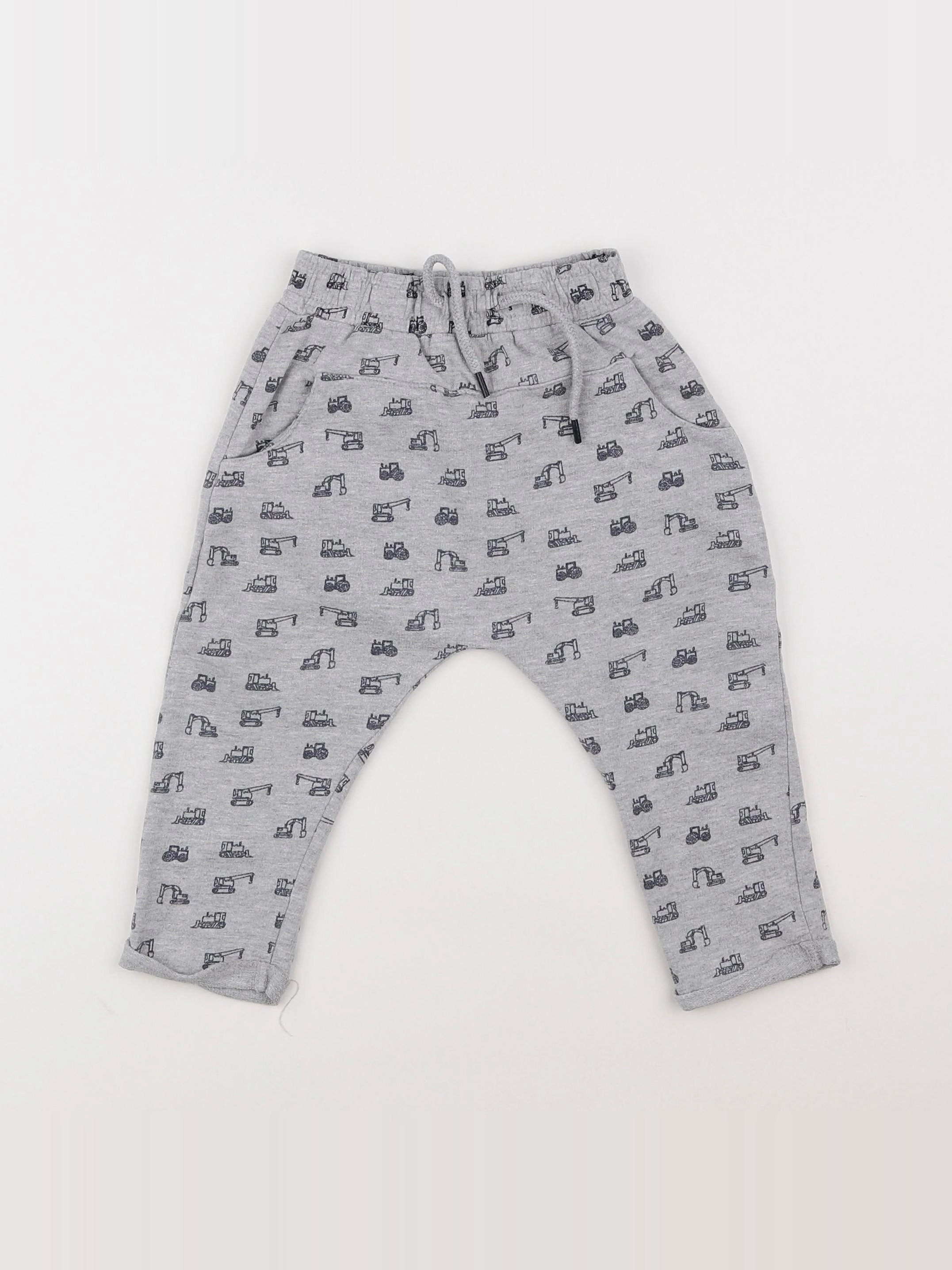 Vertbaudet - jogging gris - 9/12 mois