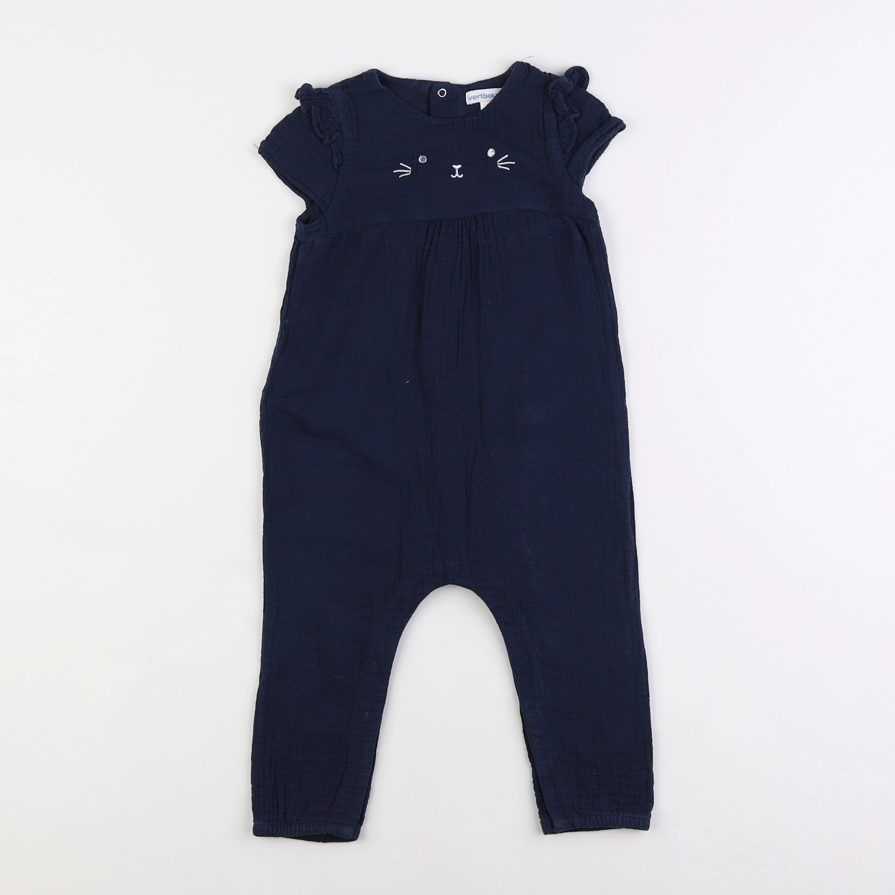 Vertbaudet - combinaison bleu - 18 mois