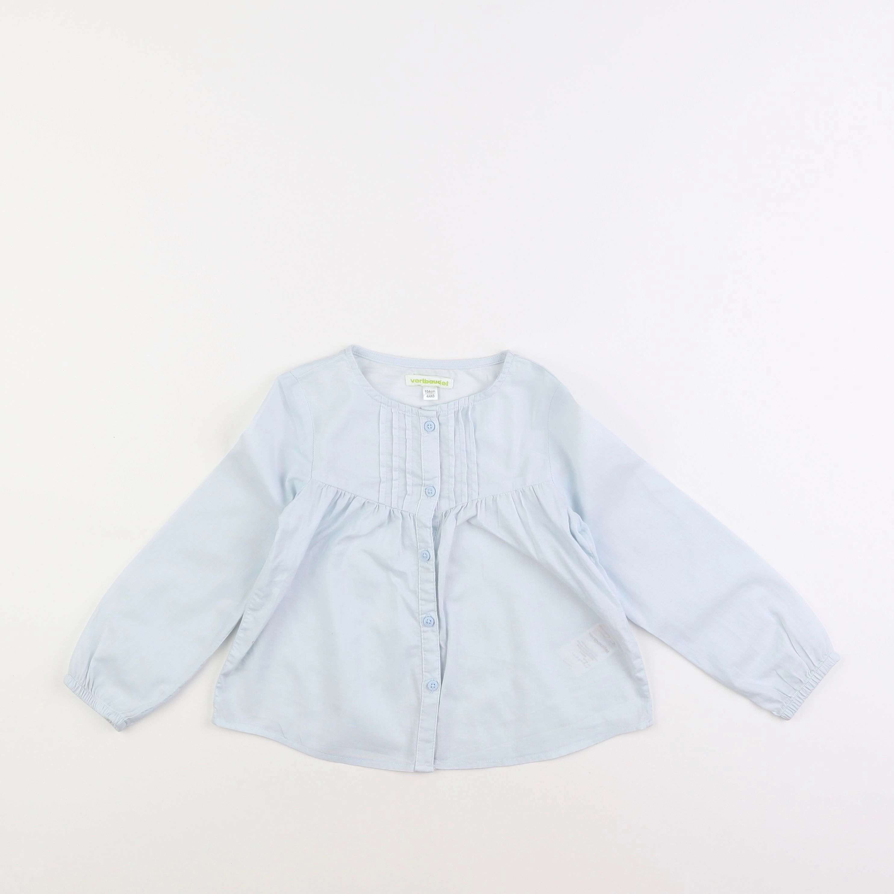 Vertbaudet - blouse bleu - 4 ans