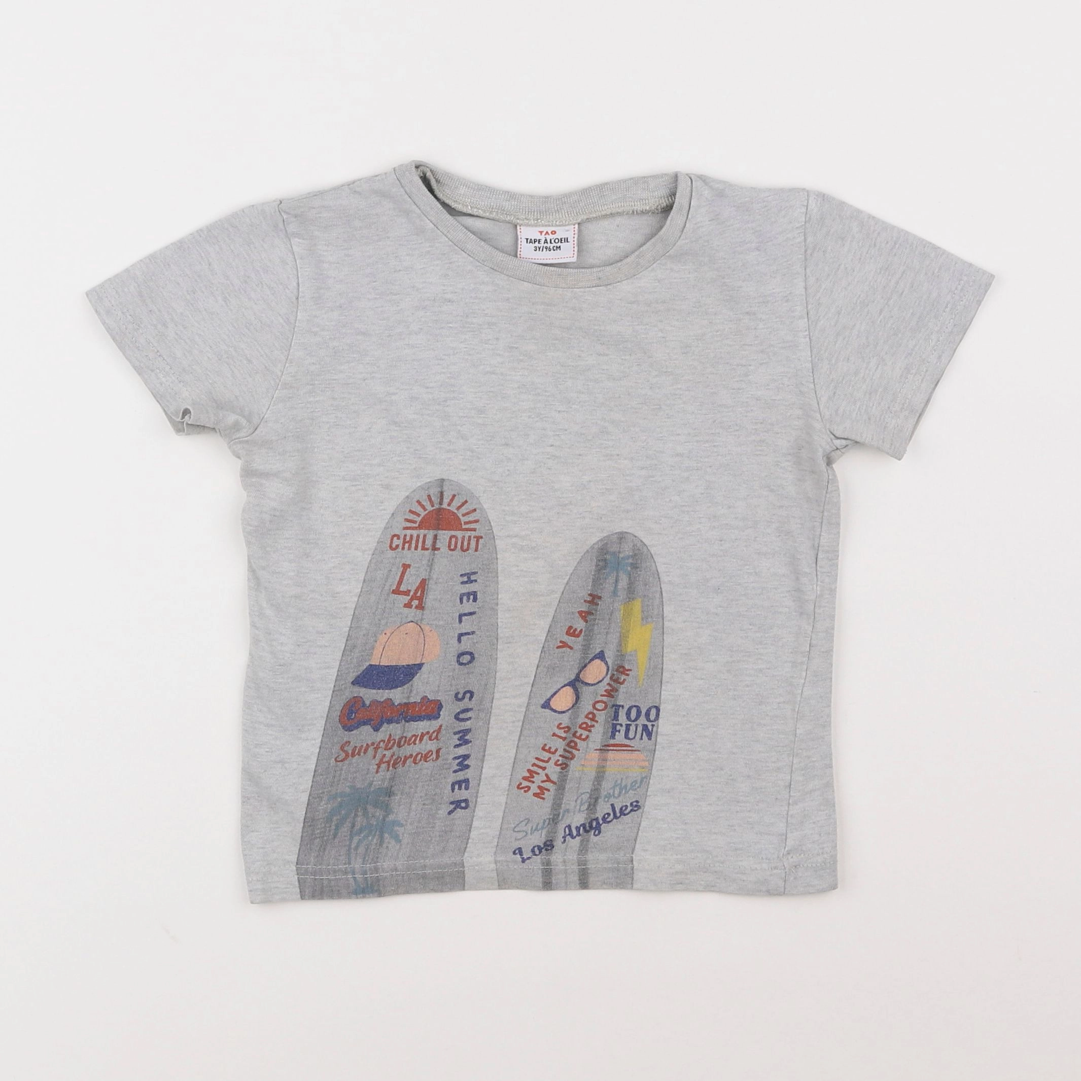 Tape à l'oeil - tee-shirt gris - 3 ans