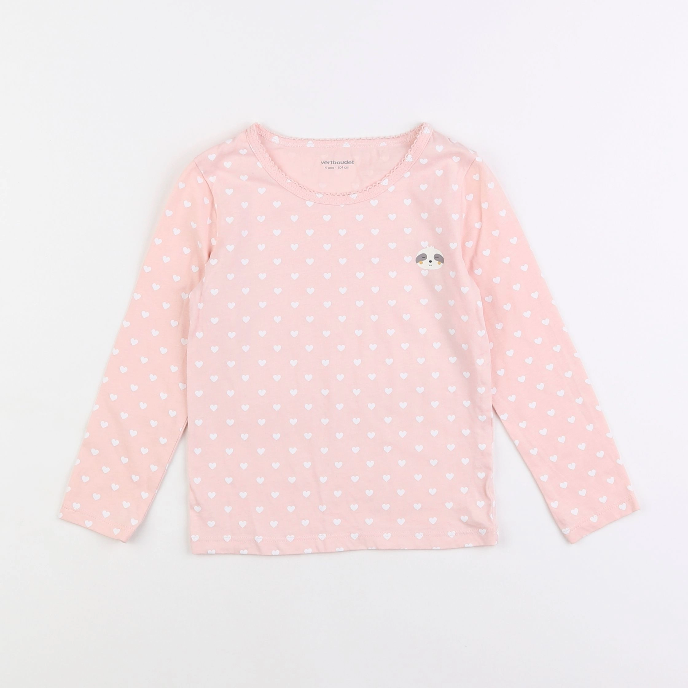 Vertbaudet - maillot de corps rose - 4 ans