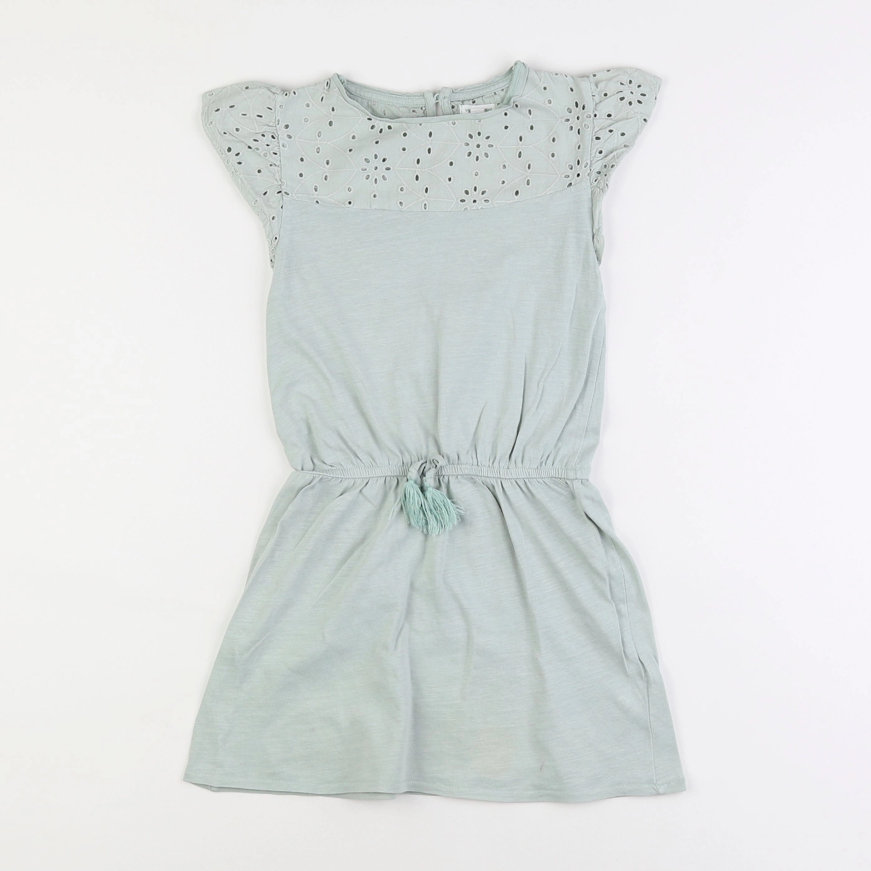 Vertbaudet - robe vert - 8 ans