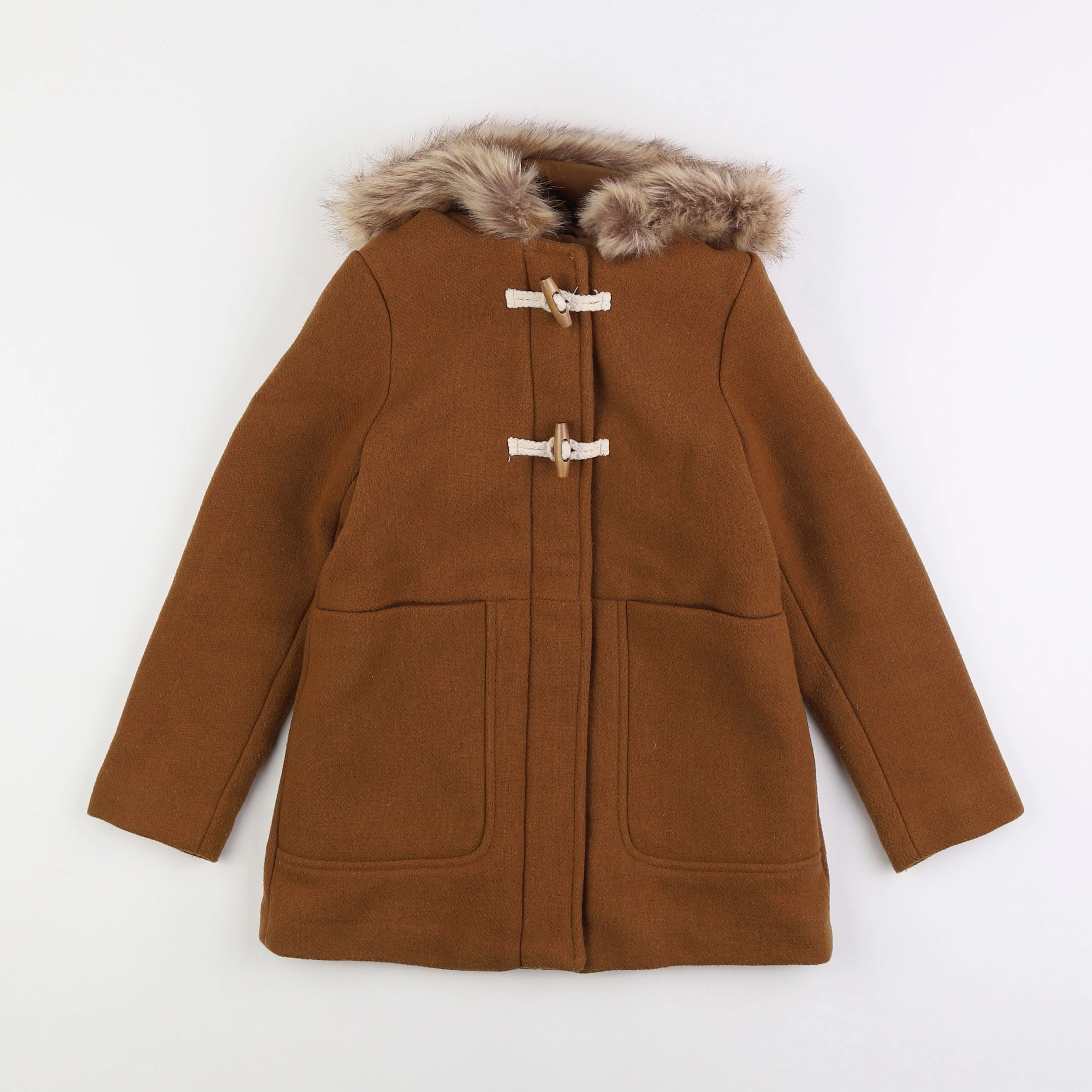 Vertbaudet - manteau marron - 8 ans