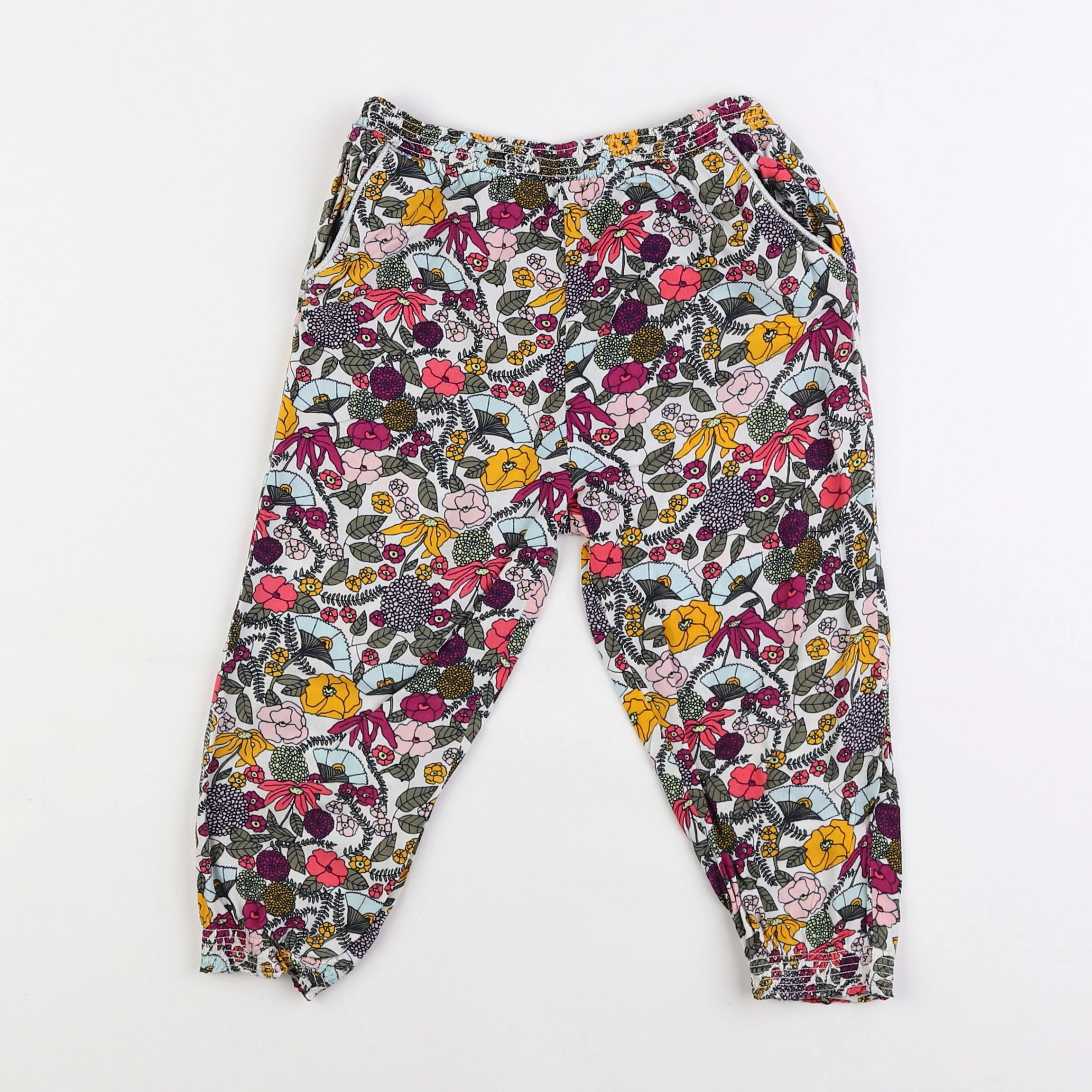 Vertbaudet - pantalon multicolore - 7 ans