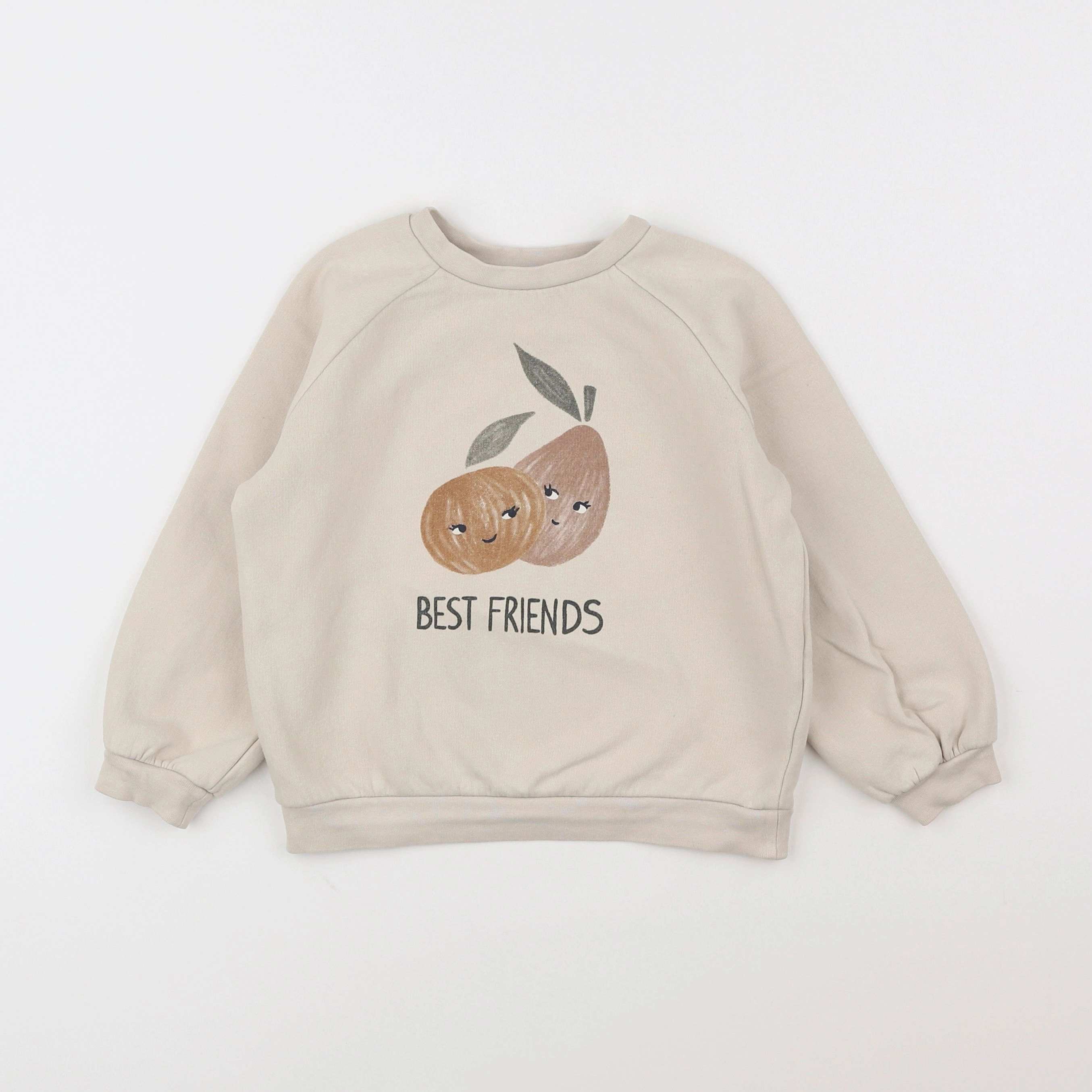 Vertbaudet - sweat beige - 5 ans