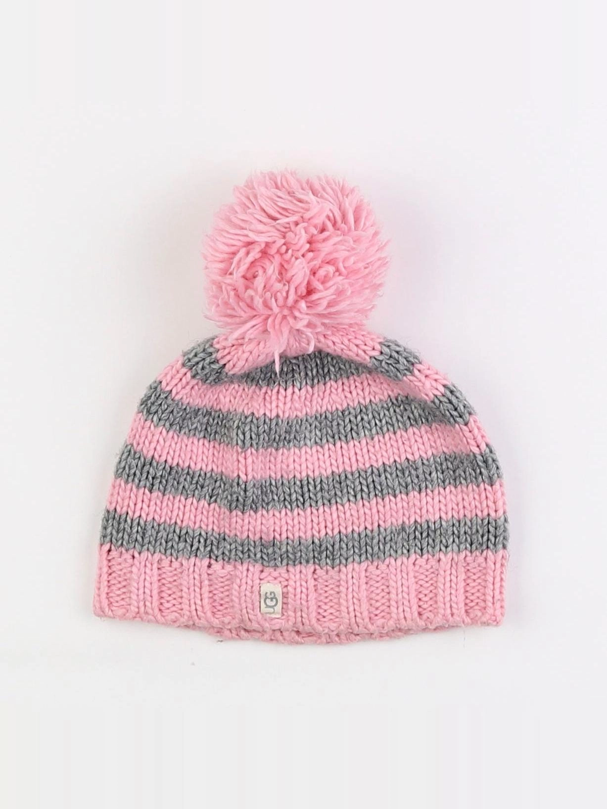 UGG - bonnet gris, rose - 4/6 ans