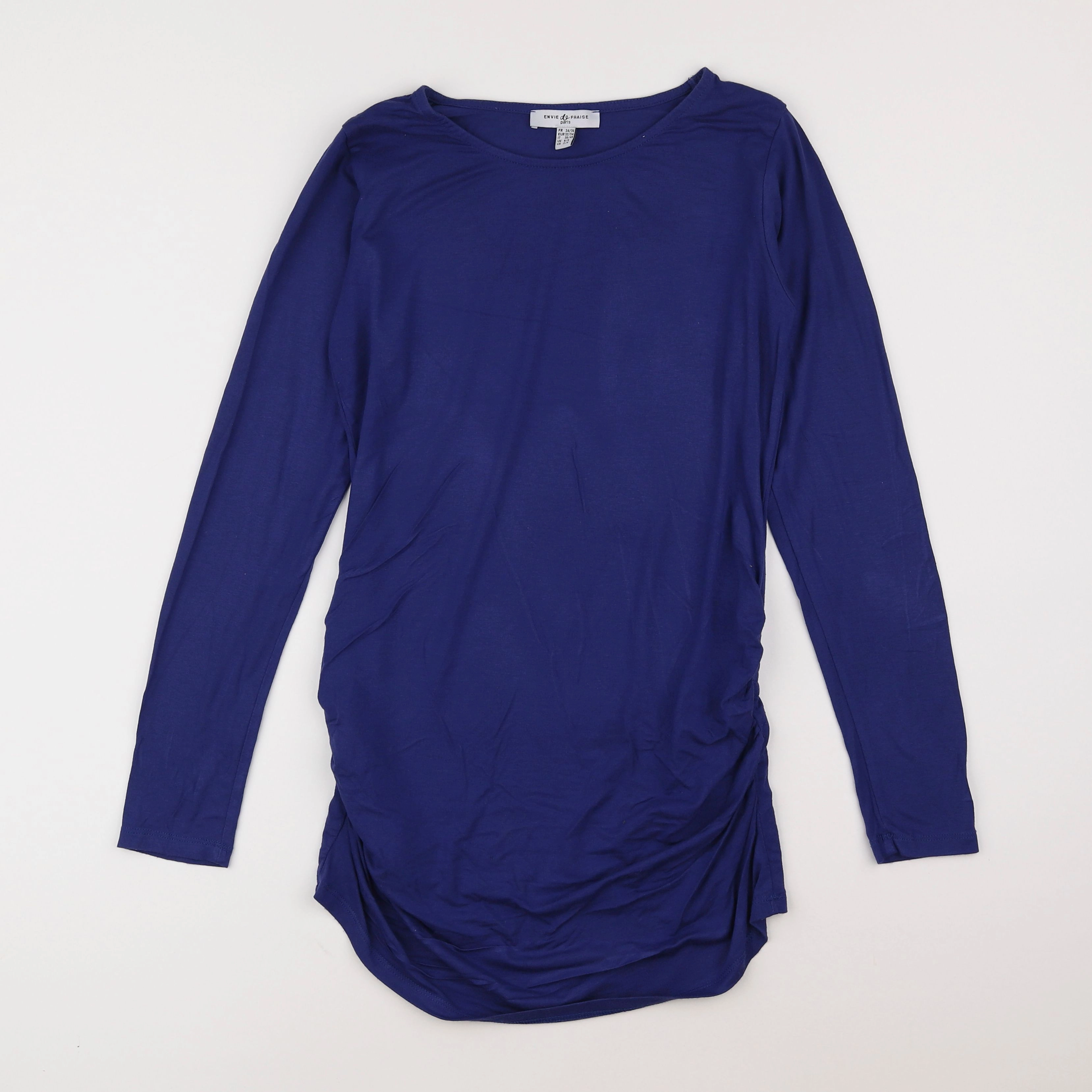 Envie de fraise - tee-shirt grossesse bleu - 34 à 36