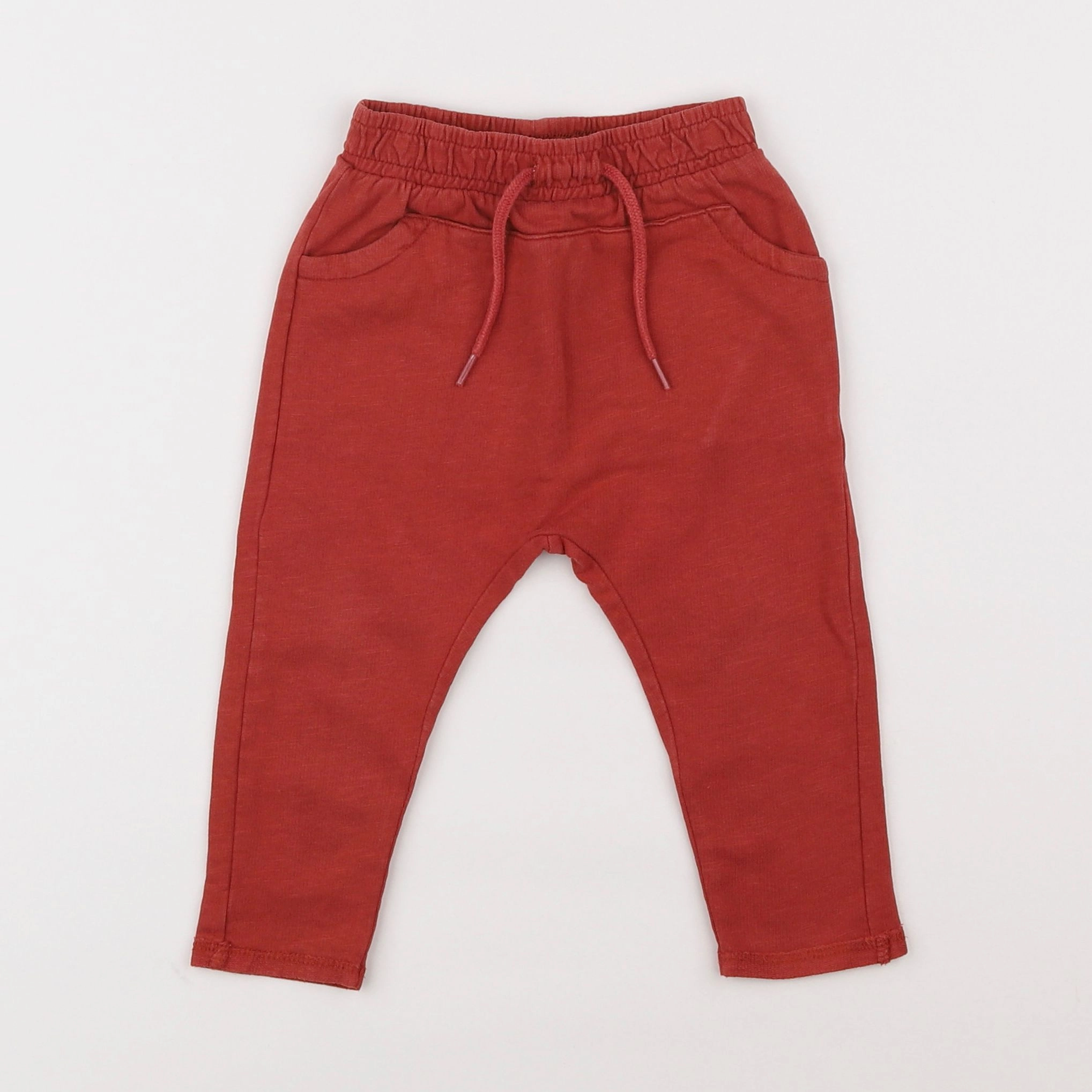 Vertbaudet - pantalon rouge - 6 mois