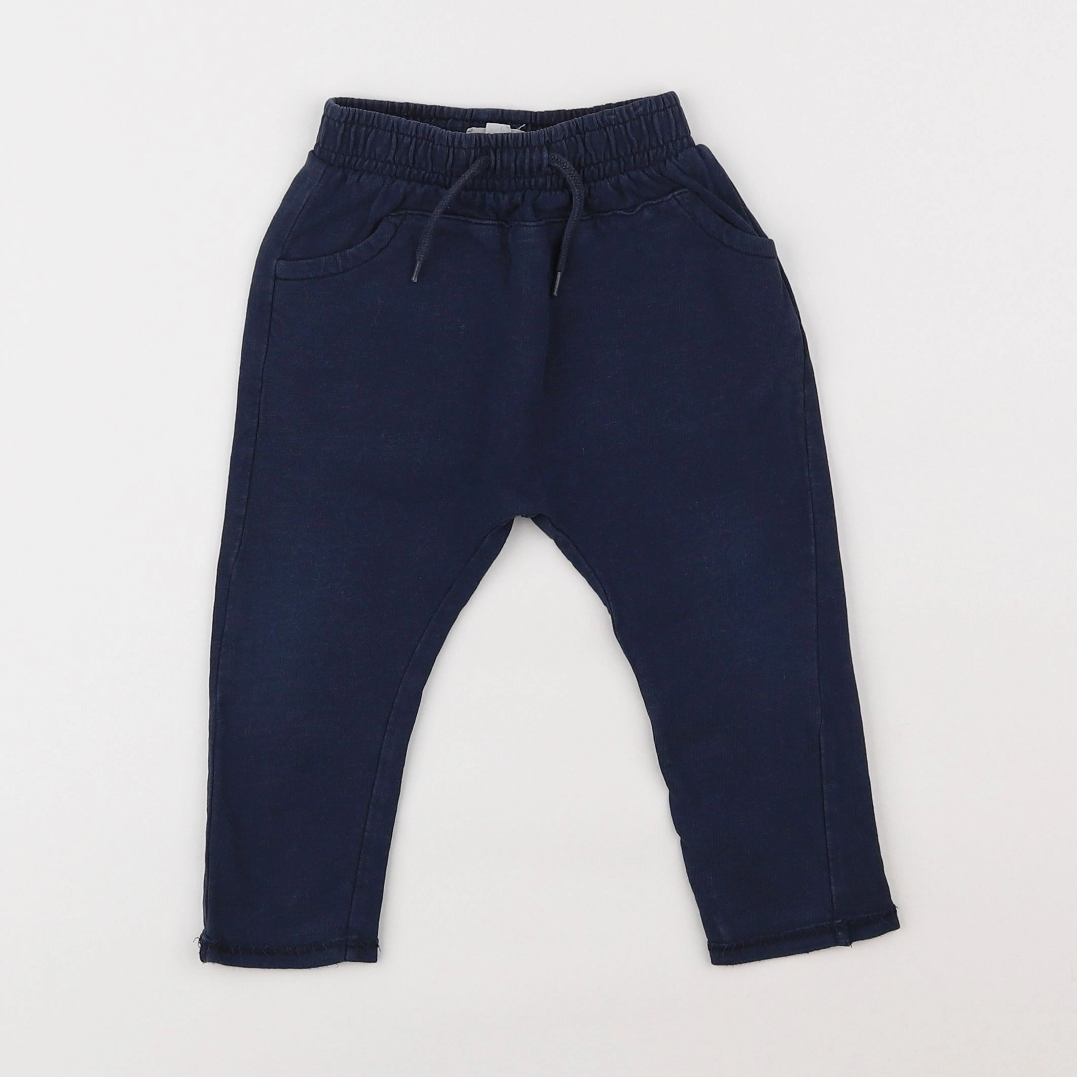 Vertbaudet - pantalon bleu - 12 mois