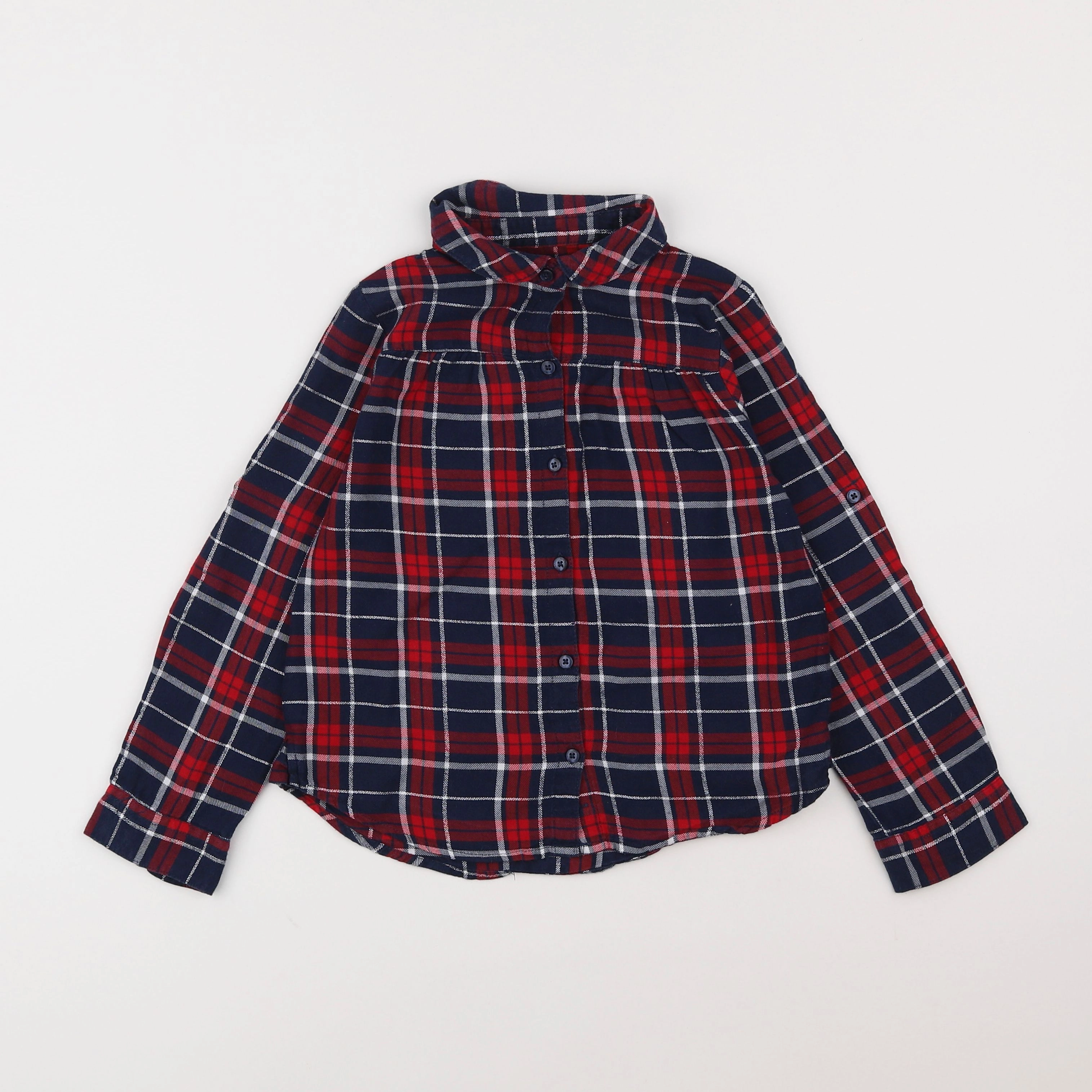 Vertbaudet - blouse multicolore, argent - 7 ans