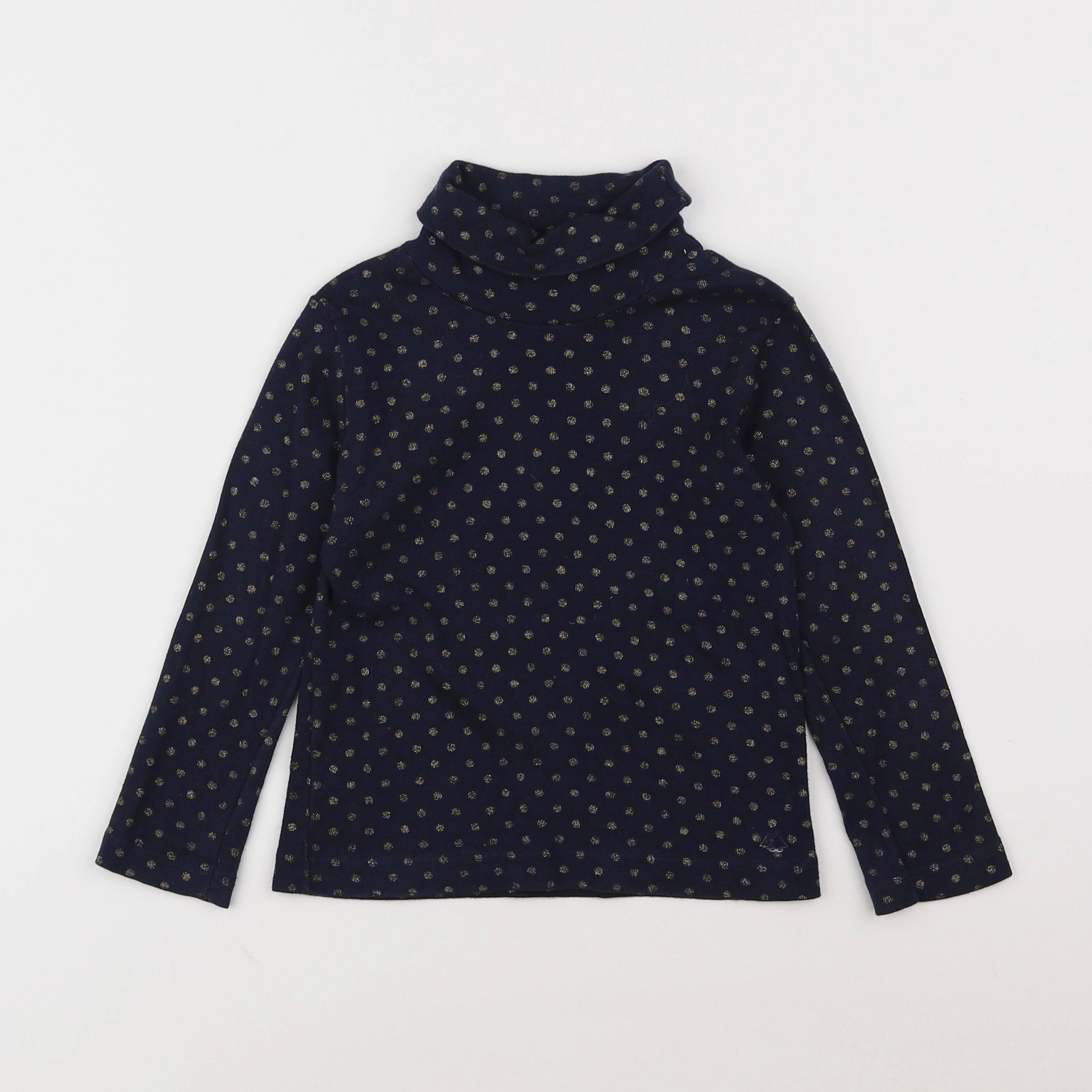 Petit Bateau - sous-pull bleu, or - 4 ans