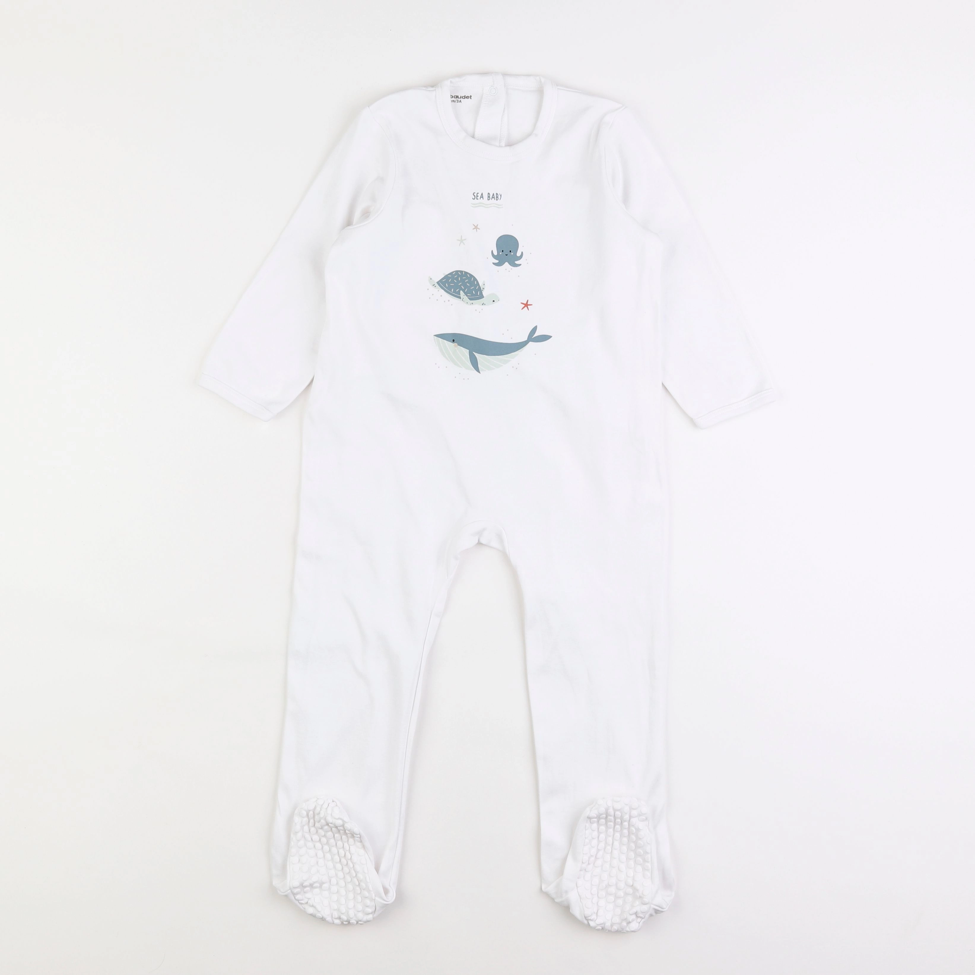 Vertbaudet - pyjama coton blanc - 3 ans