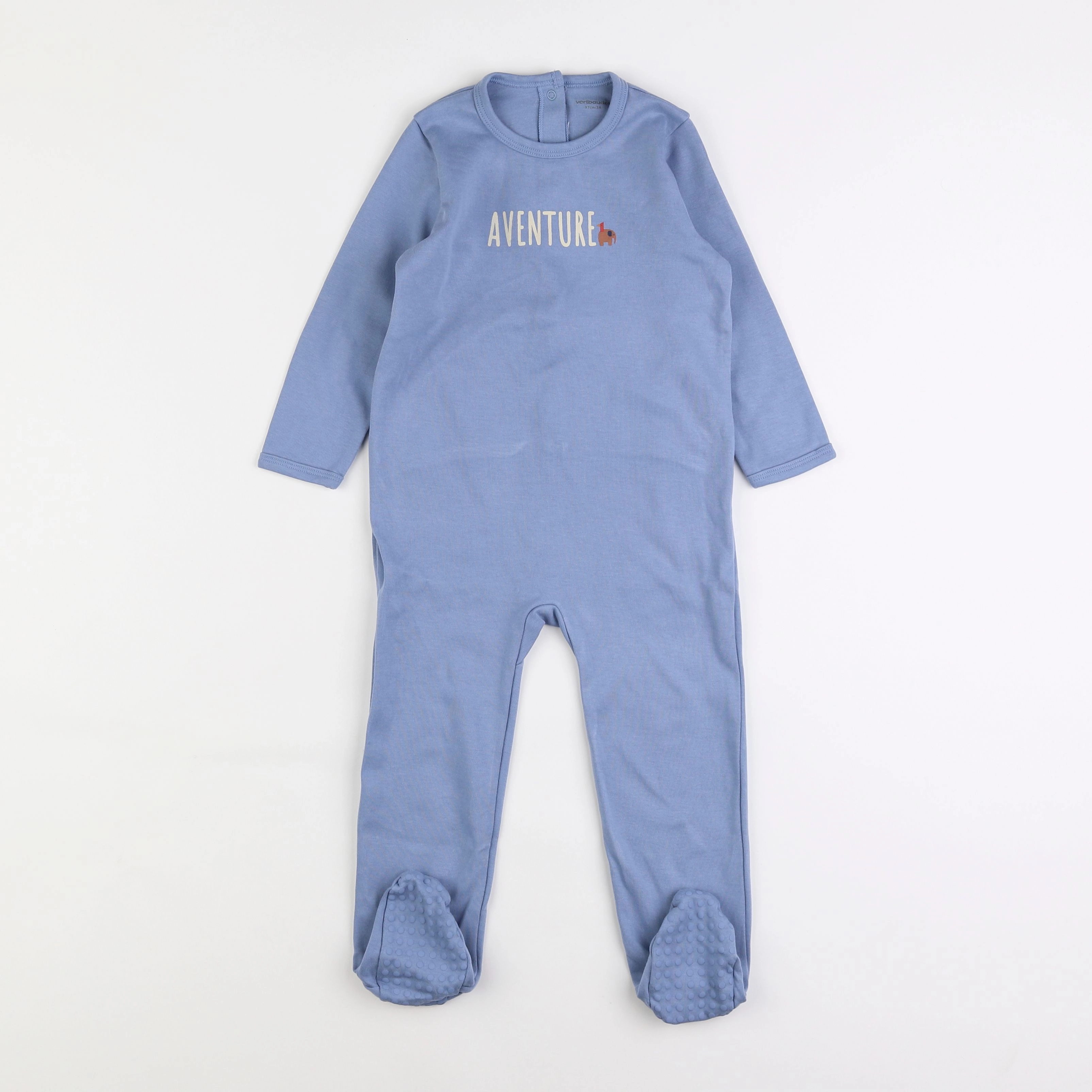 Vertbaudet - pyjama coton bleu - 3 ans