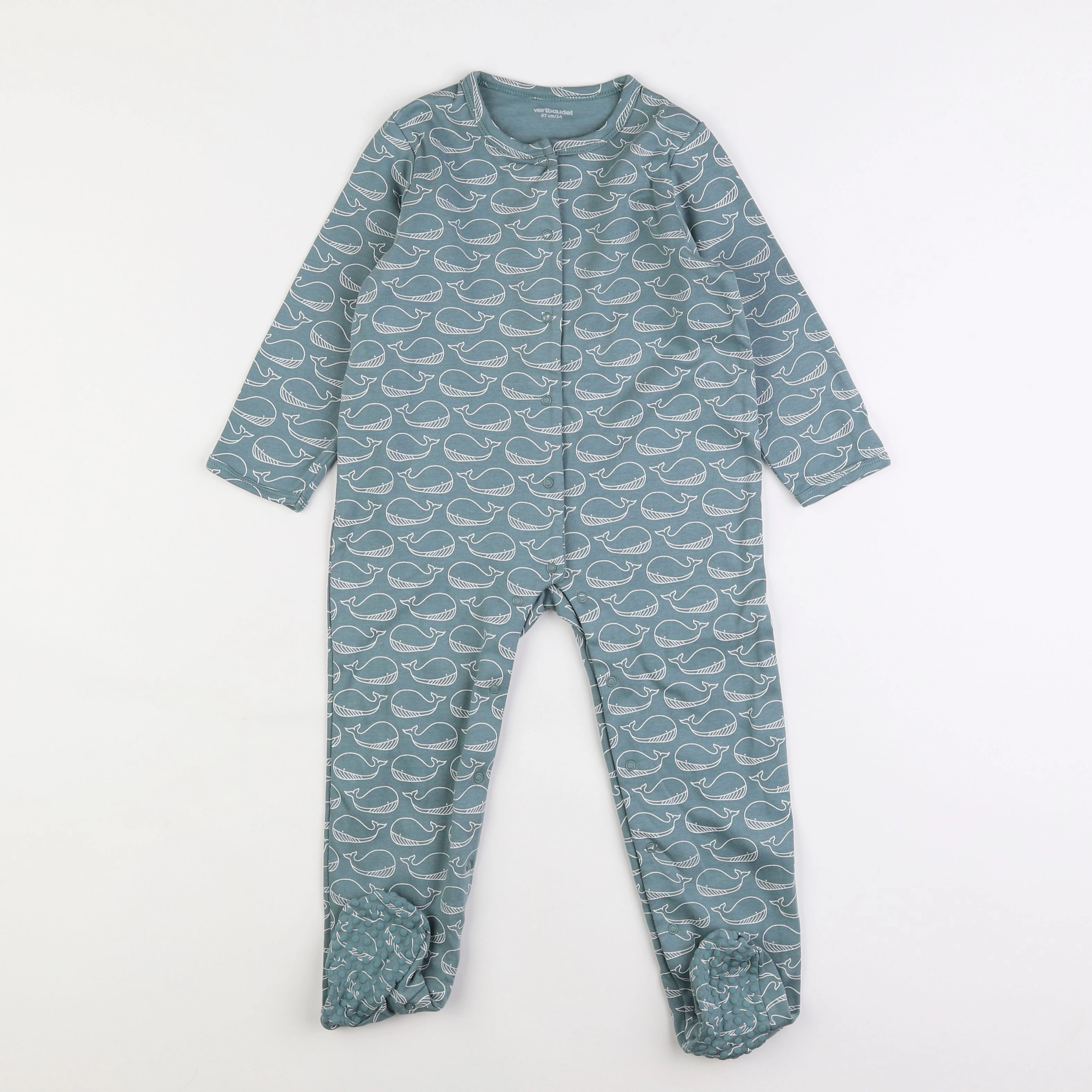 Vertbaudet - pyjama coton bleu - 3 ans