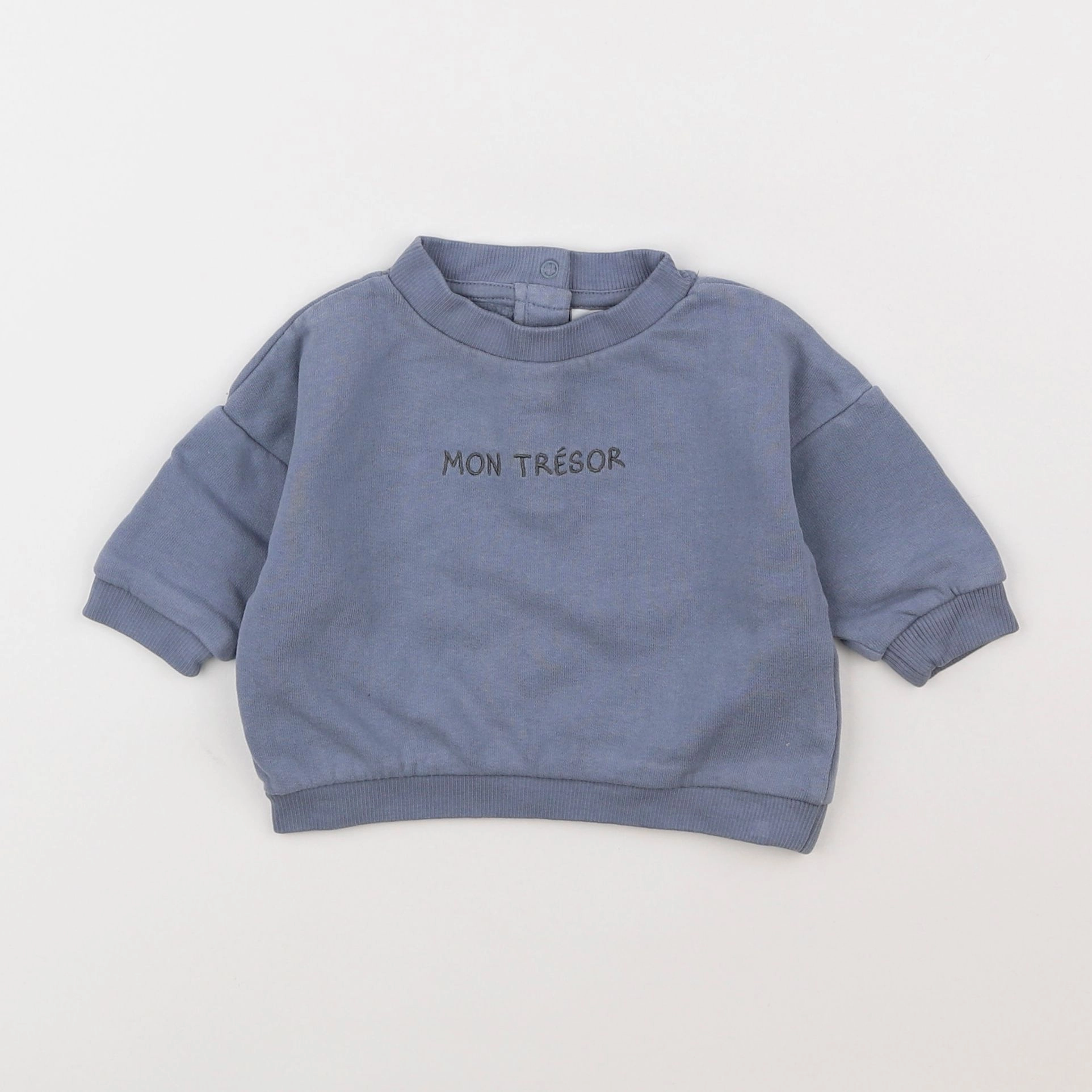 Vertbaudet - sweat bleu - 3 mois