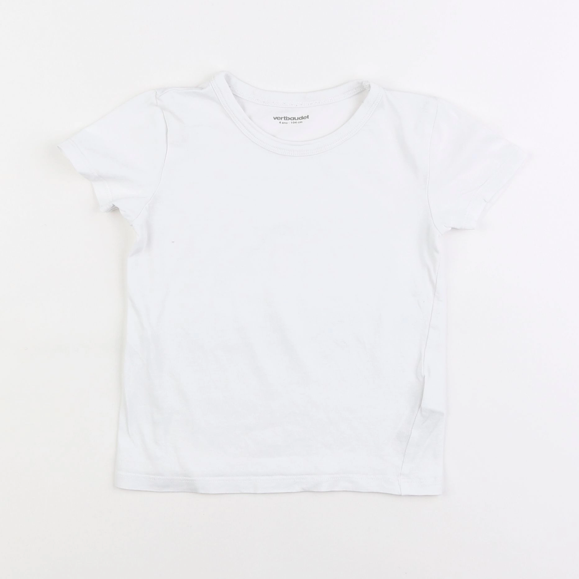 Vertbaudet - maillot de corps blanc - 4 ans