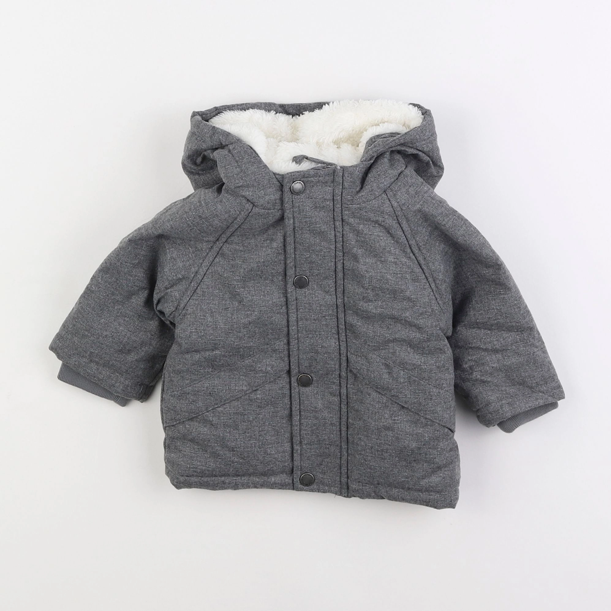 Vertbaudet - manteau gris - 3 mois