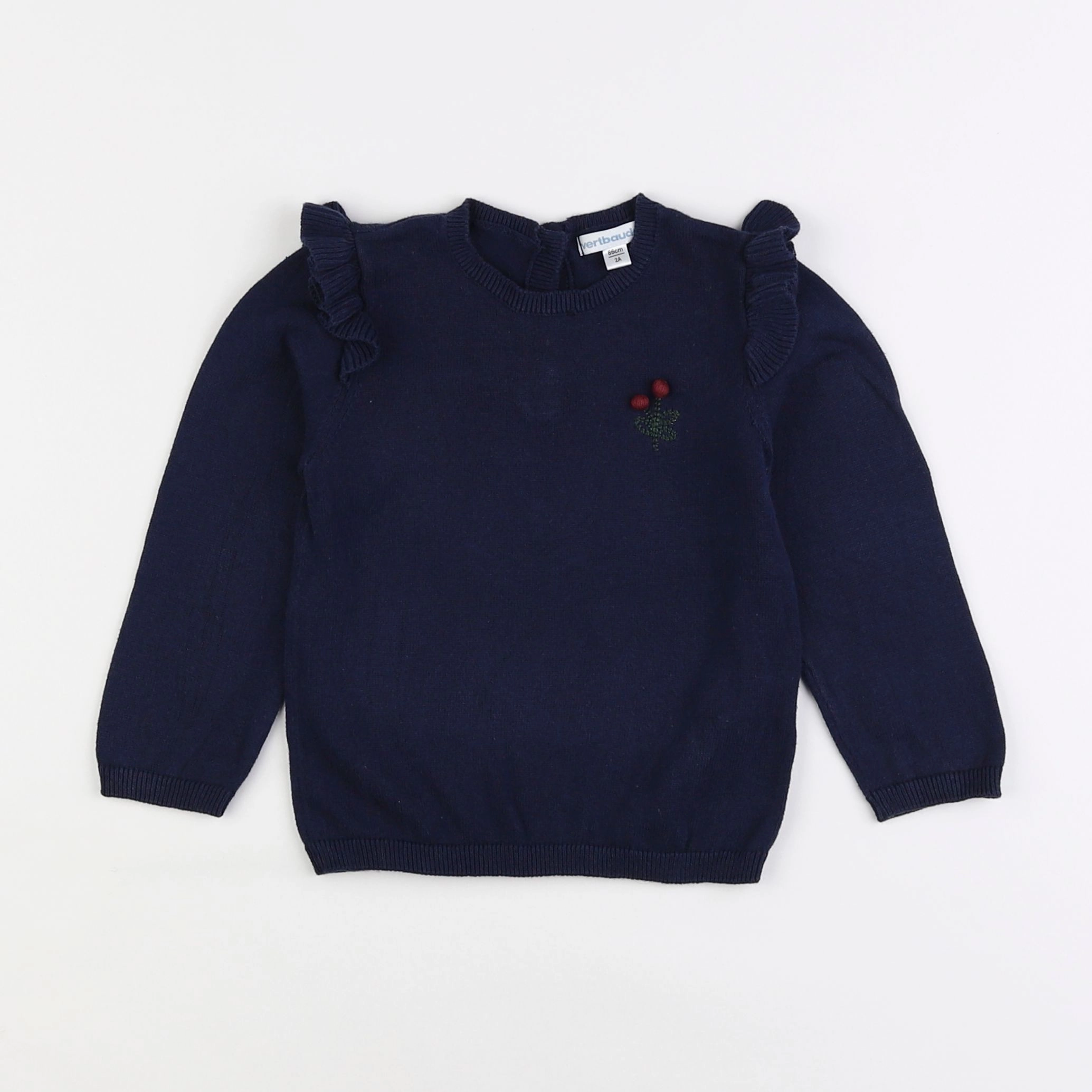 Vertbaudet - pull bleu - 2 ans