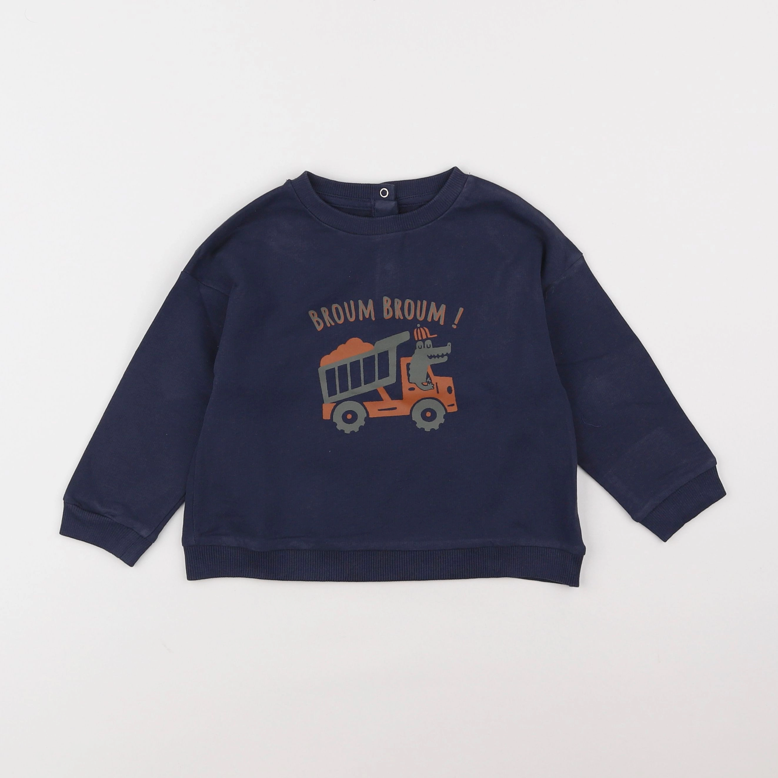 Vertbaudet - sweat bleu - 2 ans