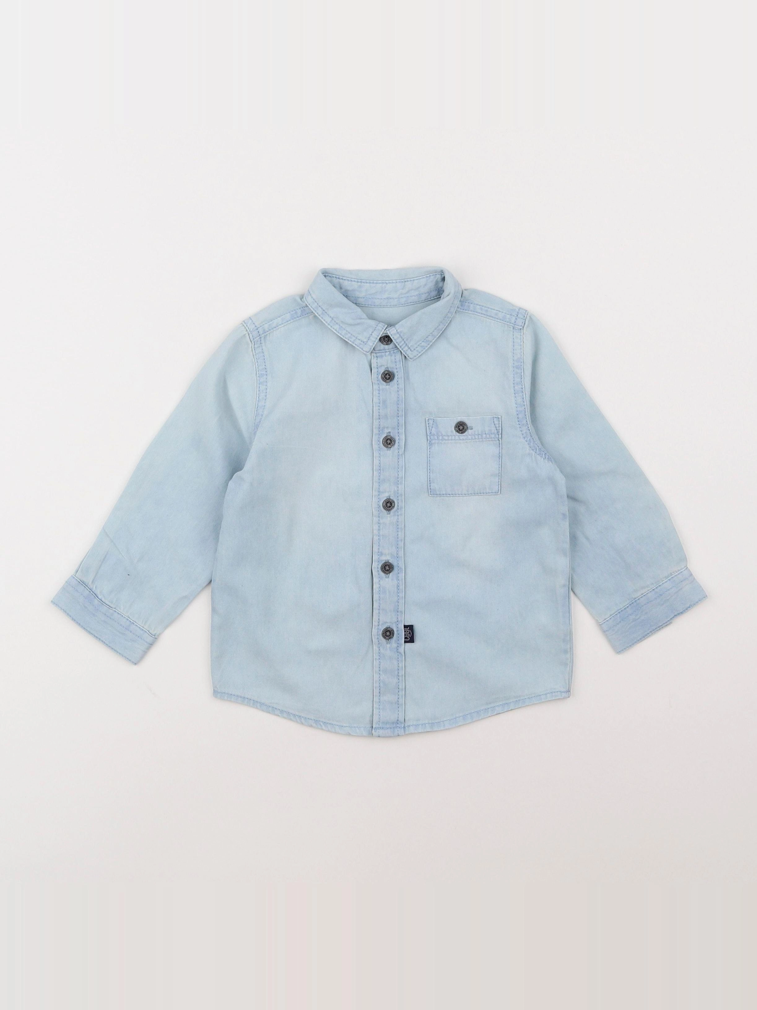 Vertbaudet - chemise bleu - 18 mois